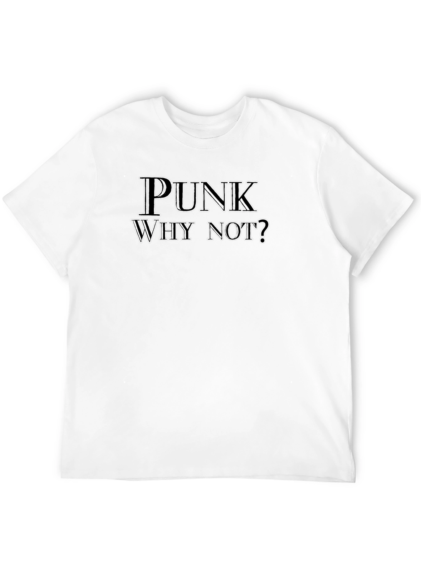 Punk Why Not? Black Graphic Tee