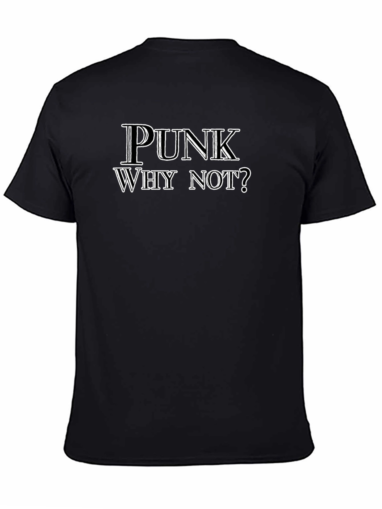 Punk Why Not? Black Graphic Tee