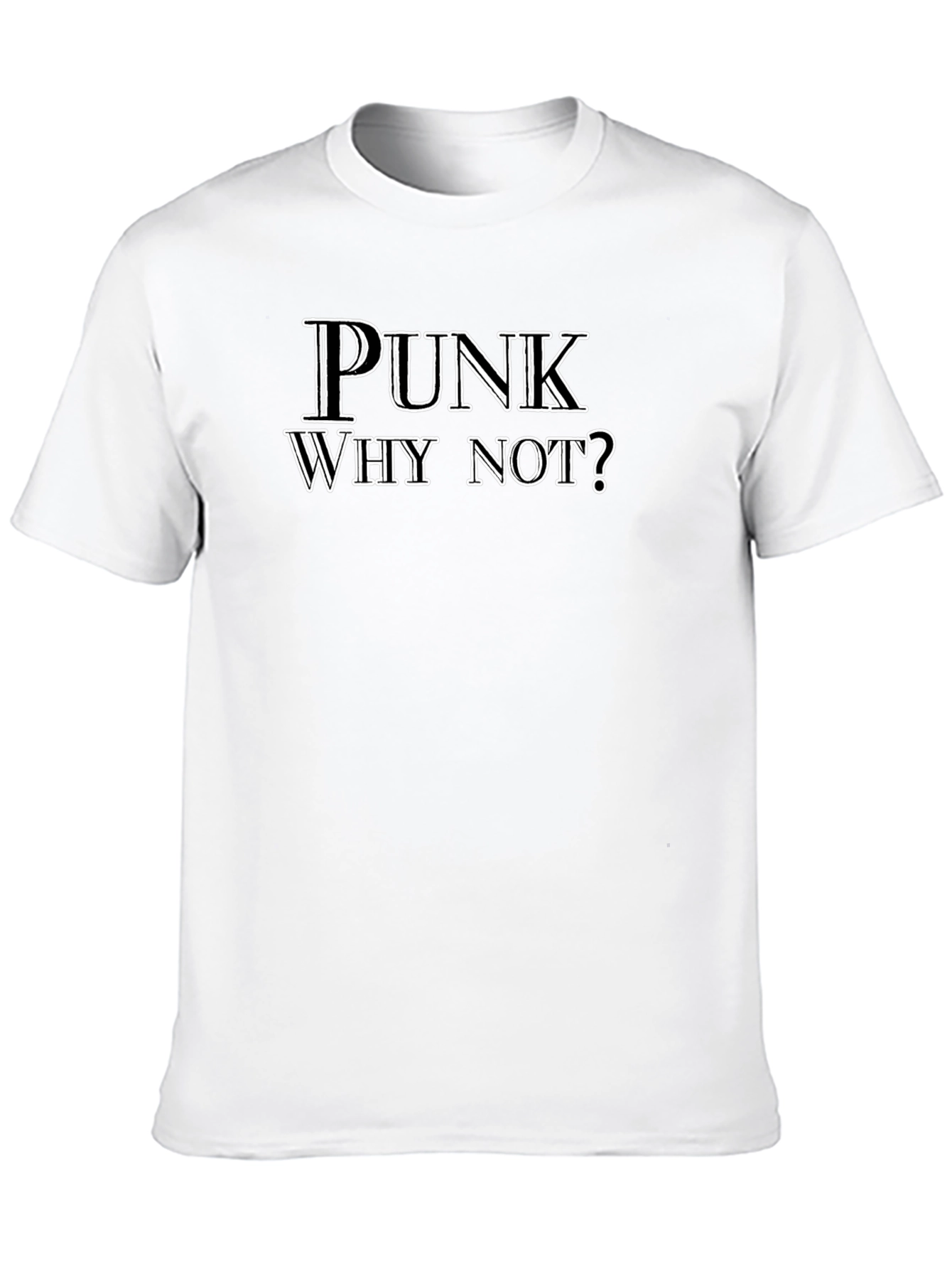 Punk Why Not? Black Graphic Tee