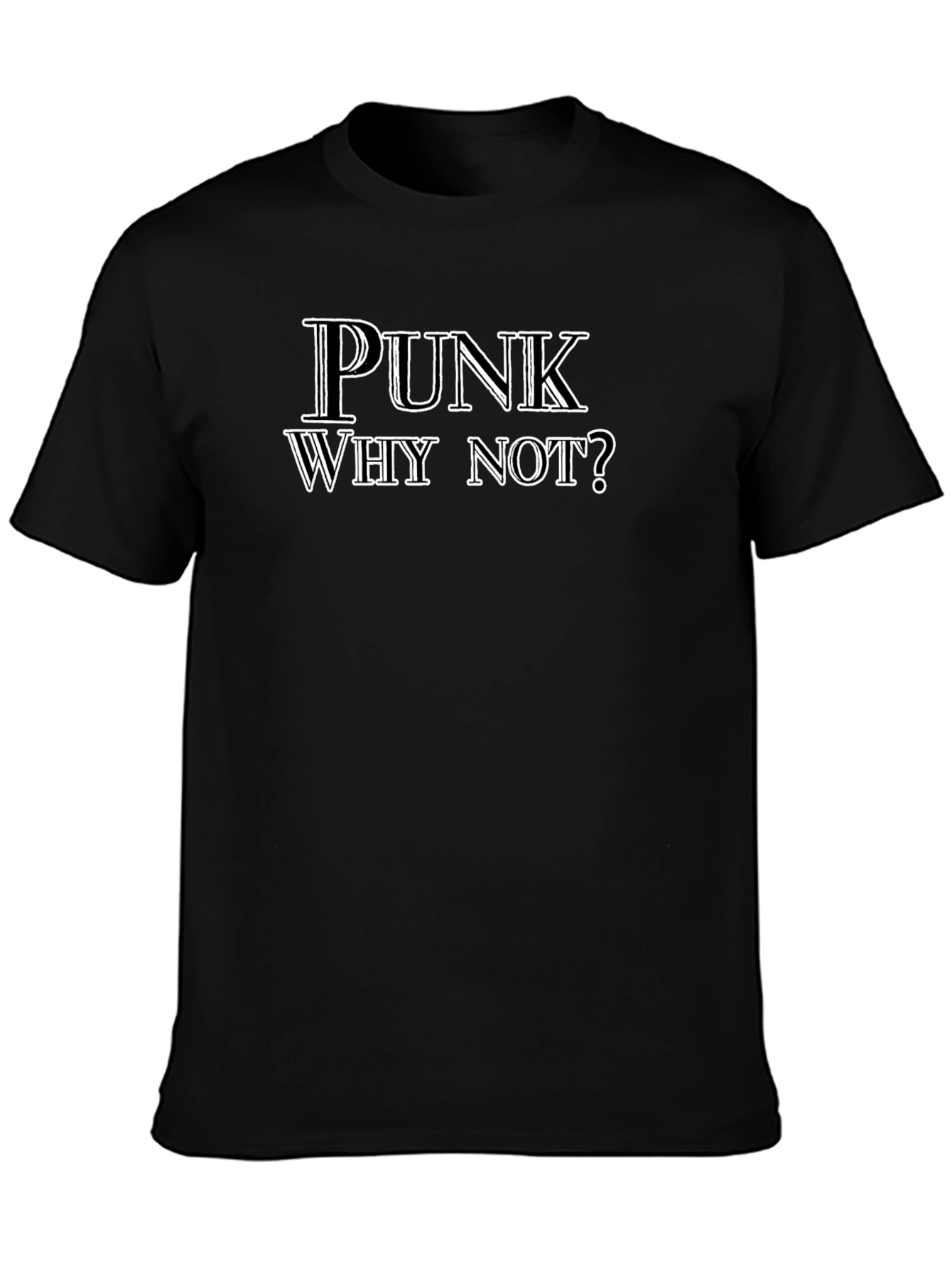 Punk Why Not? Black Graphic Tee