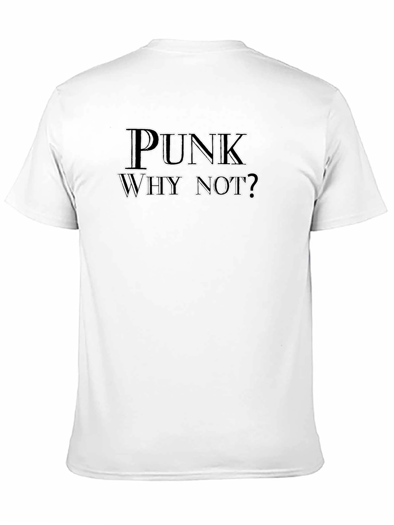 Punk Why Not? Black Graphic Tee