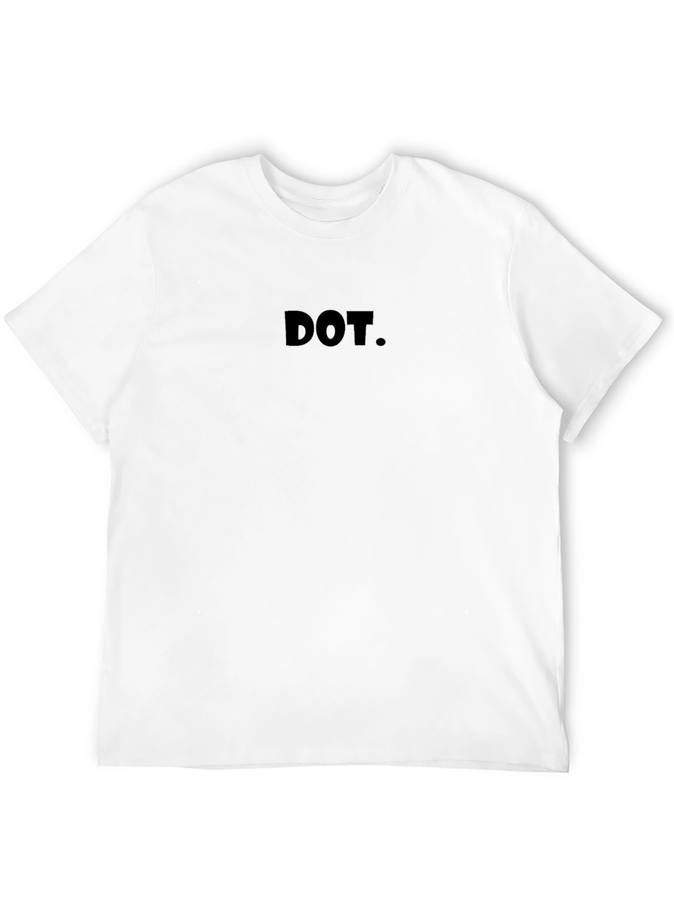 Minimalist DOT. Black T-Shirt