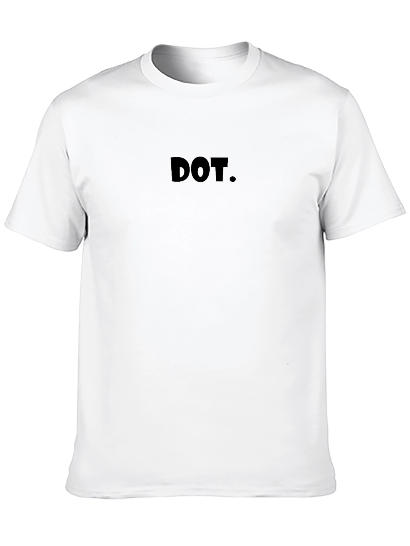 Minimalist DOT. Black T-Shirt