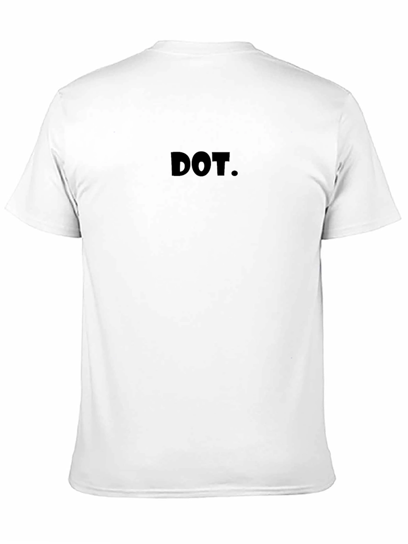 Minimalist DOT. Black T-Shirt