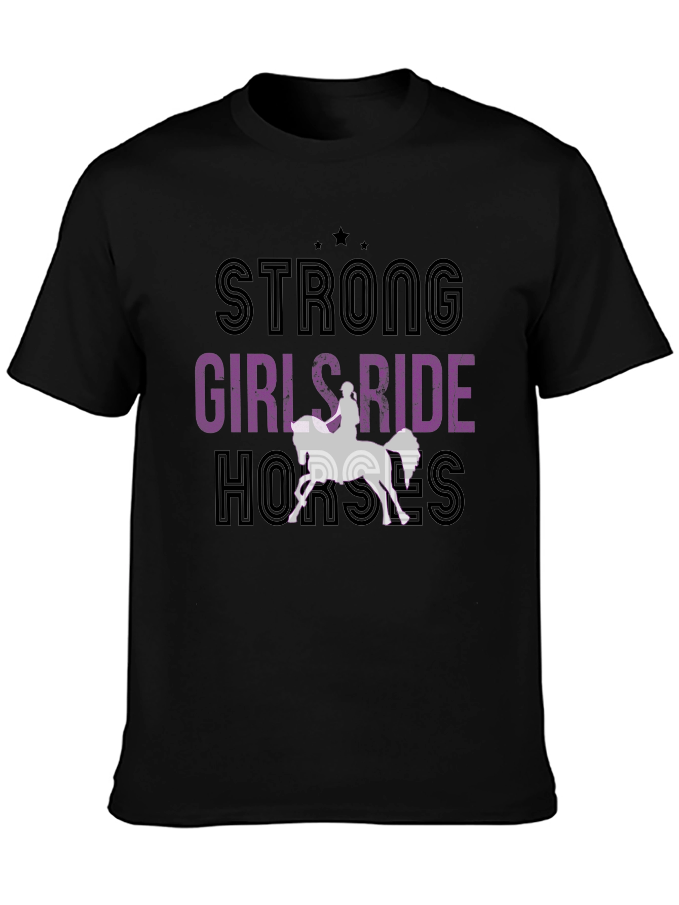 Strong Girls Ride Horses Graphic T-Shirt