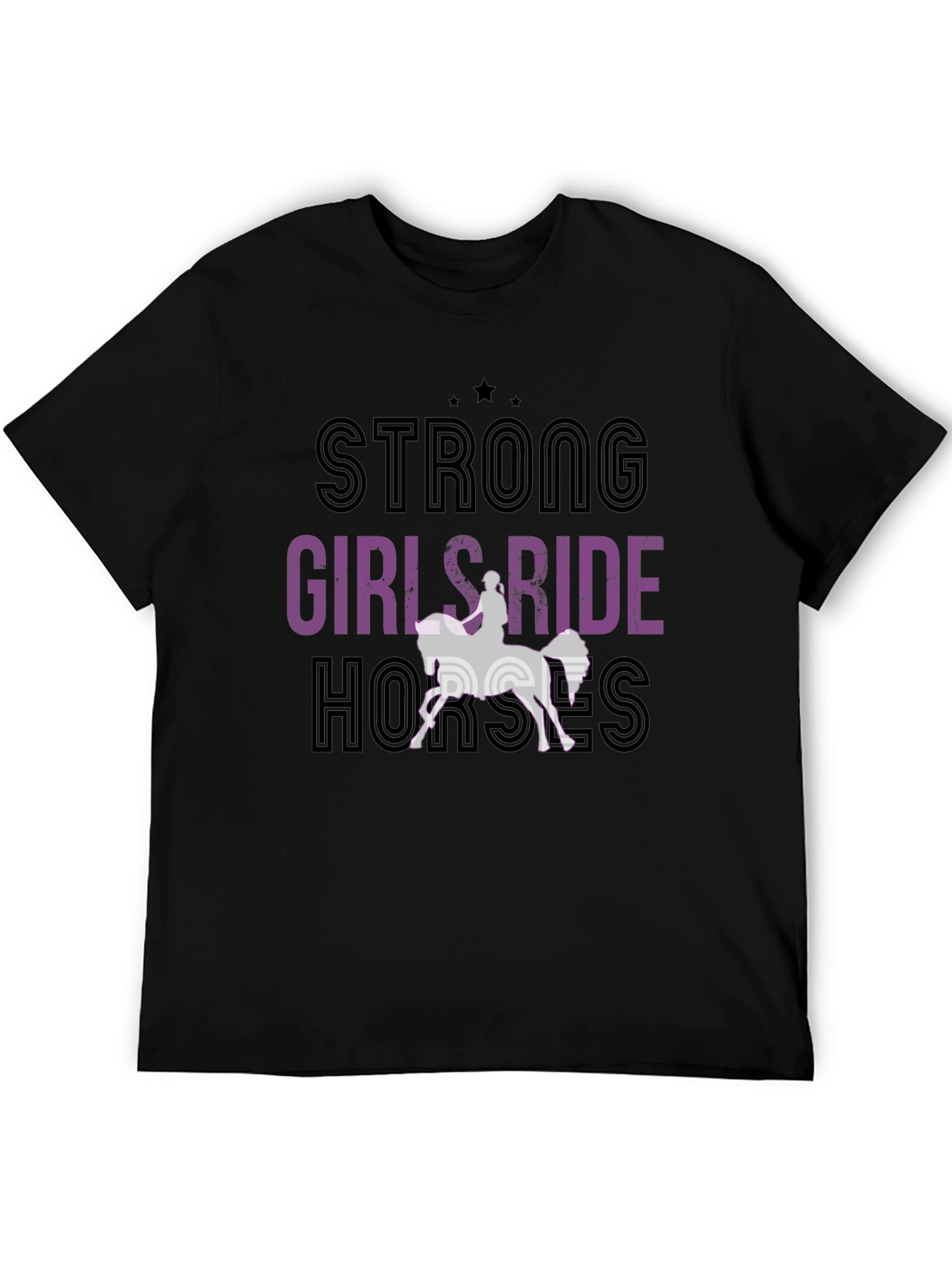 Strong Girls Ride Horses Graphic T-Shirt