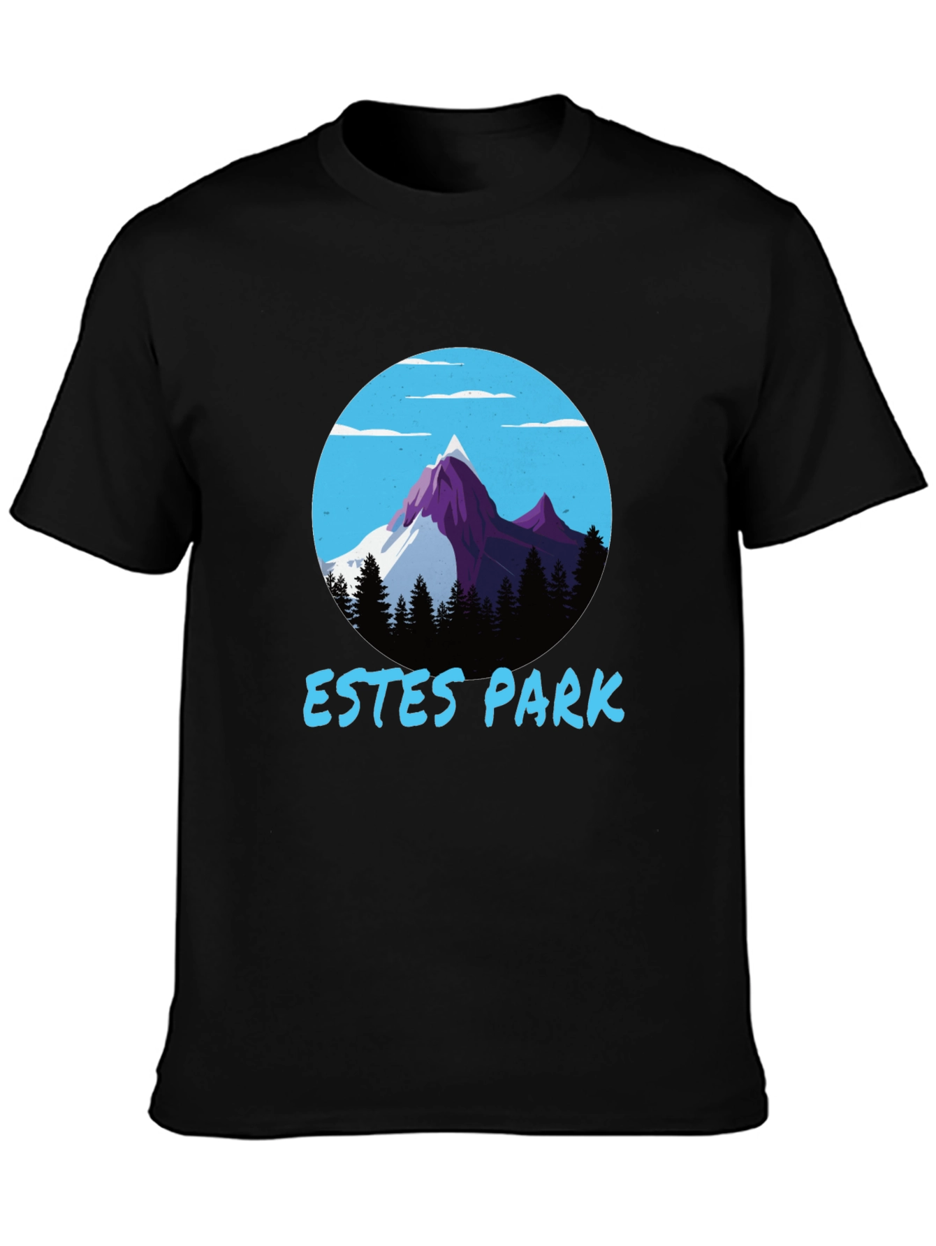 Estes Park Mountain Graphic Tee - Black