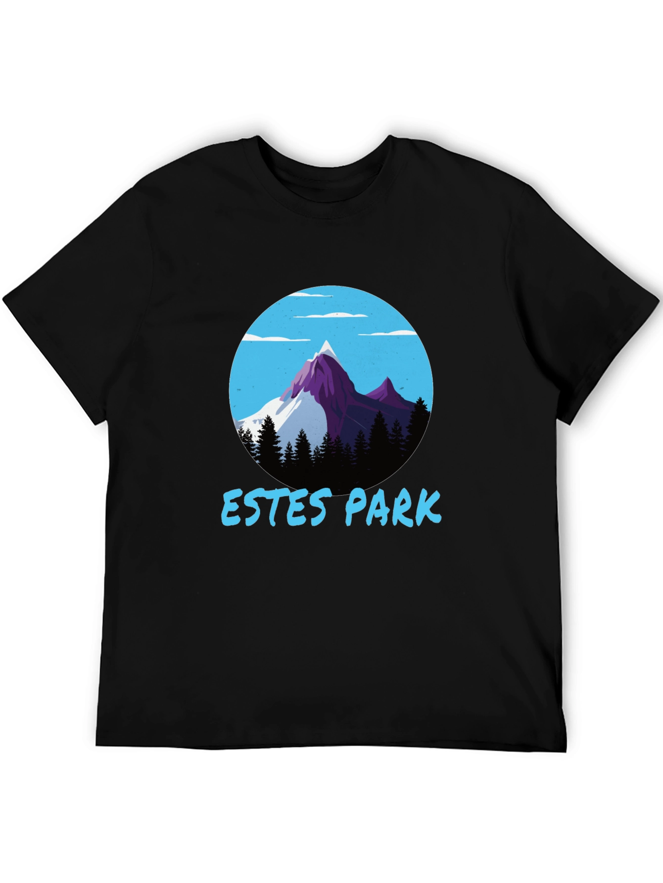 Estes Park Mountain Graphic Tee - Black