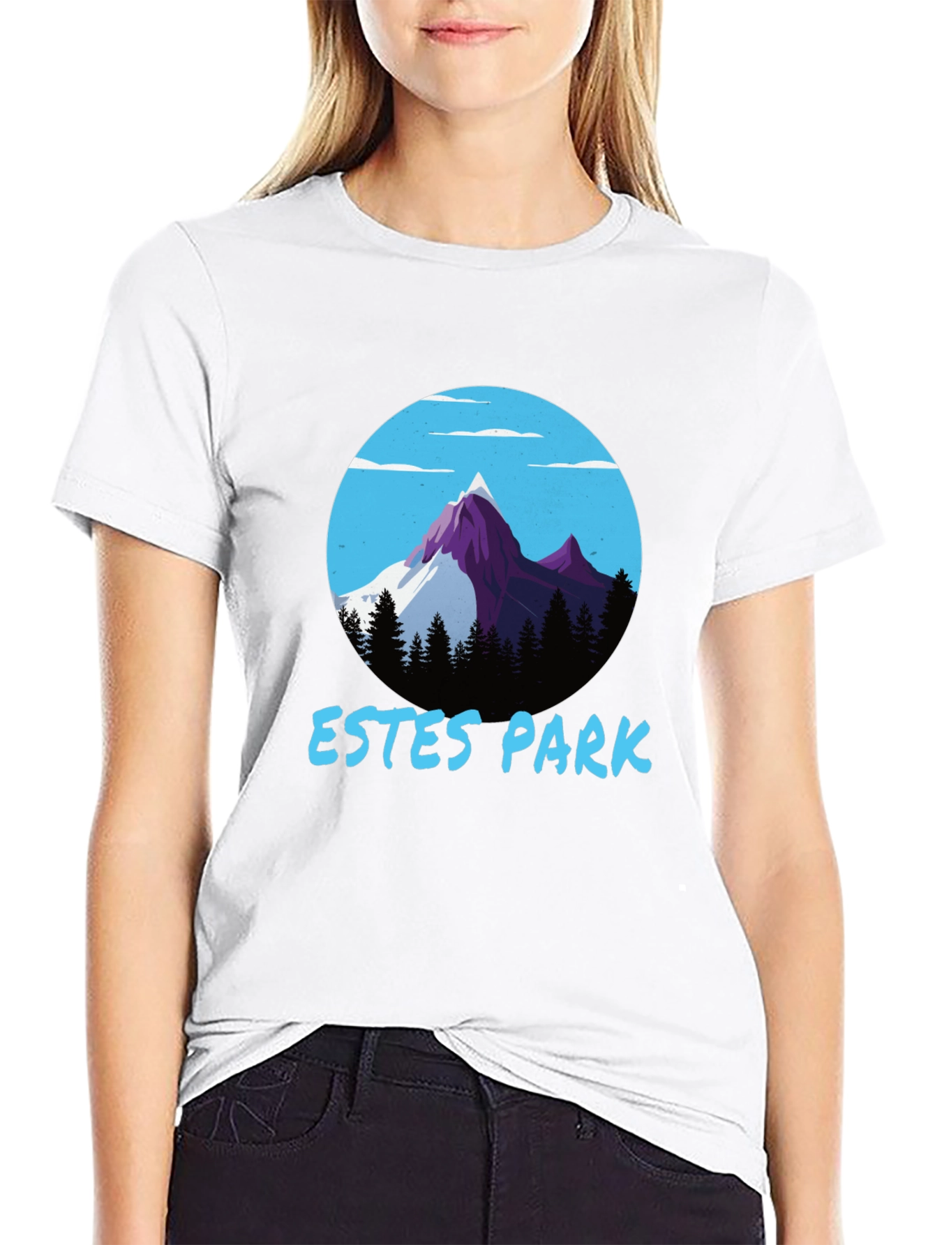 Estes Park Mountain Graphic Tee - Black