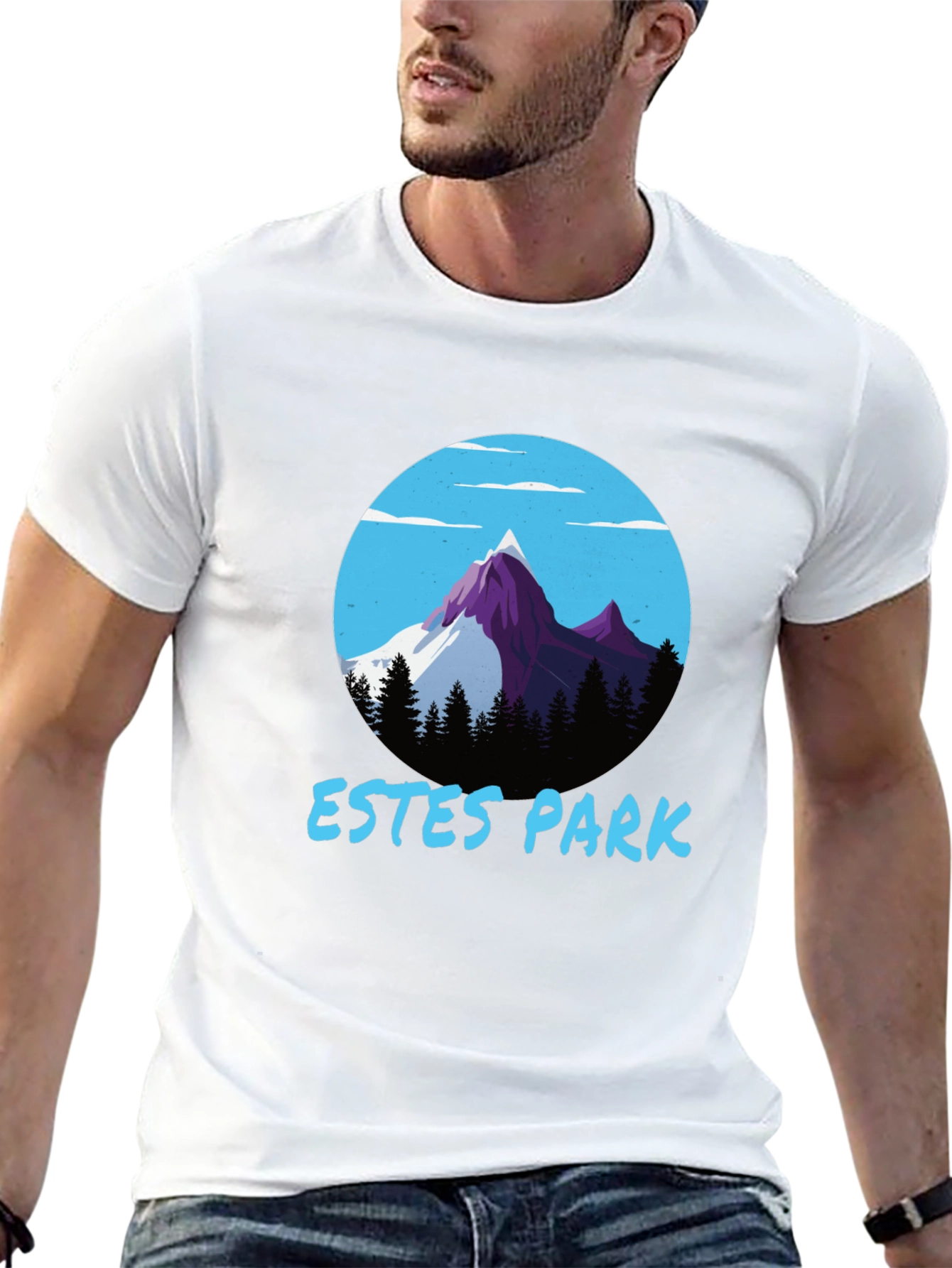 Estes Park Mountain Graphic Tee - Black