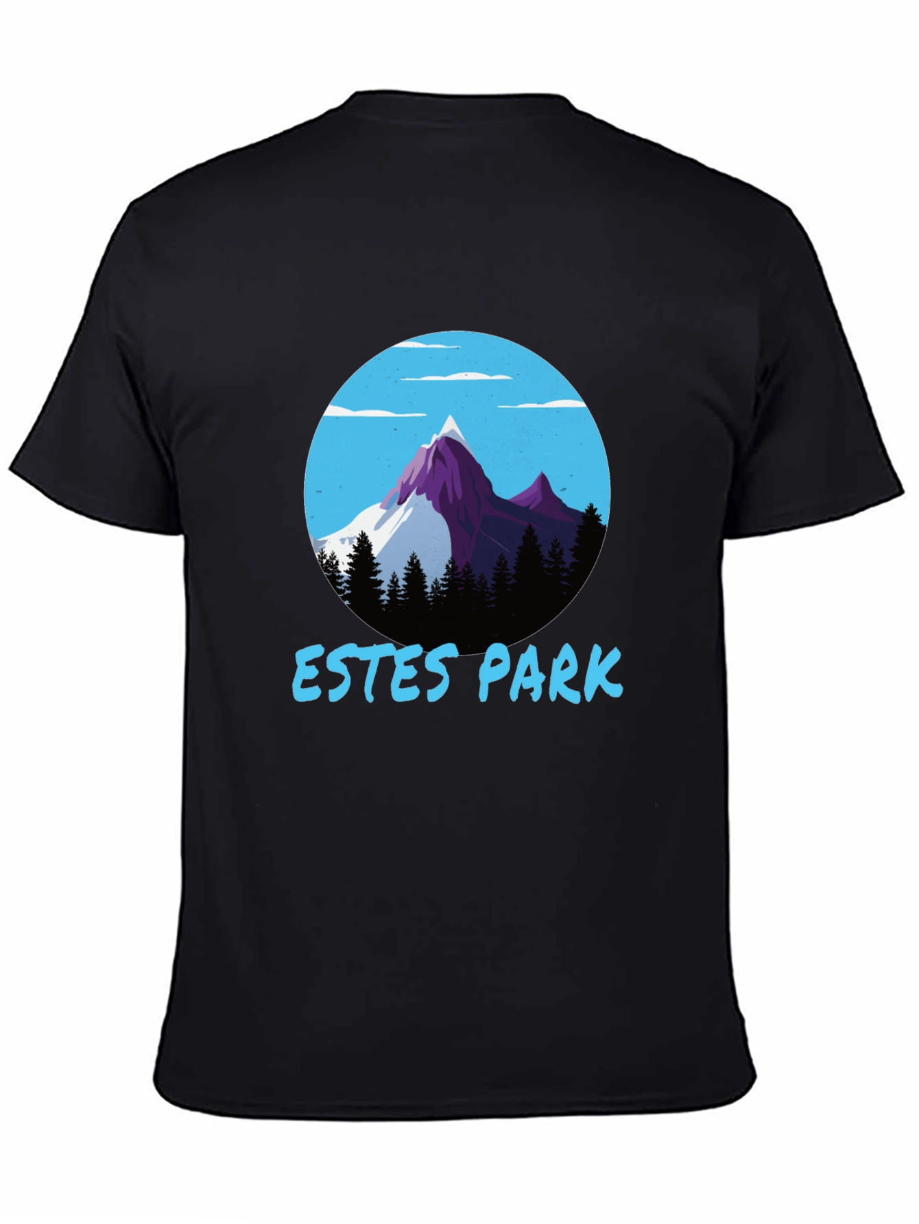 Estes Park Mountain Graphic Tee - Black