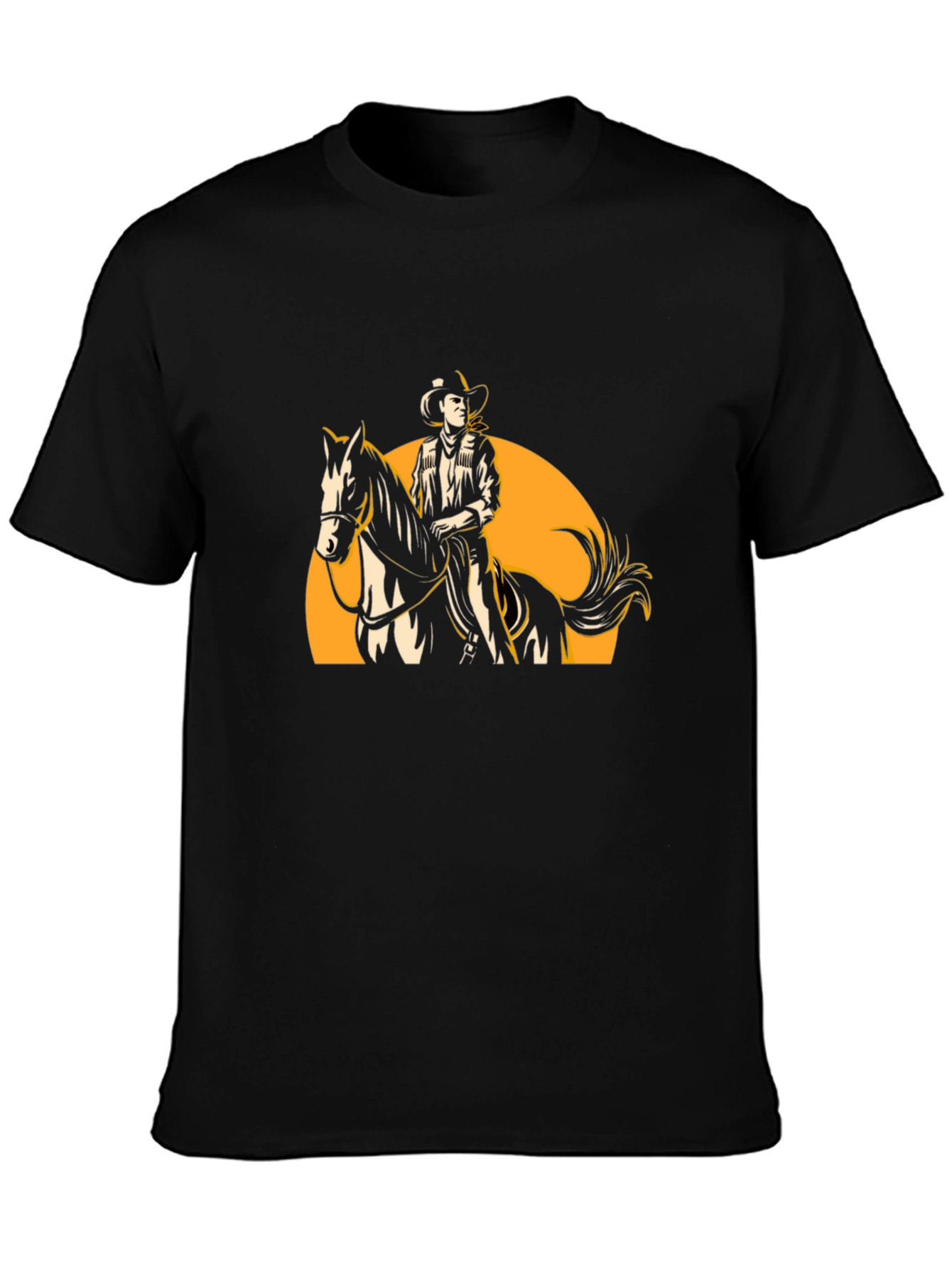 Cowboy Rider Graphic Tee - Western Style