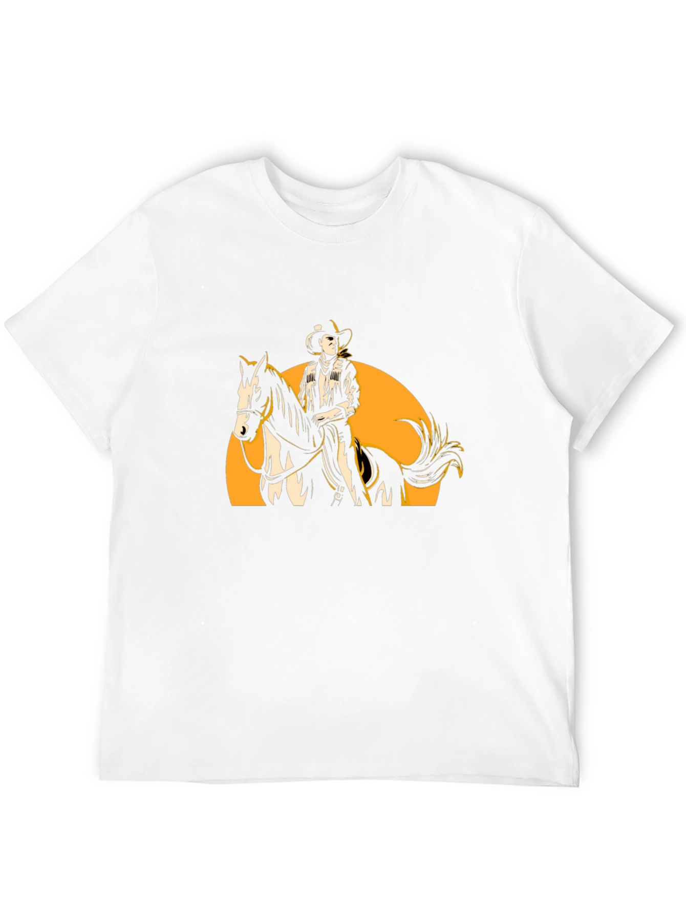 Cowboy Rider Graphic Tee - Western Style