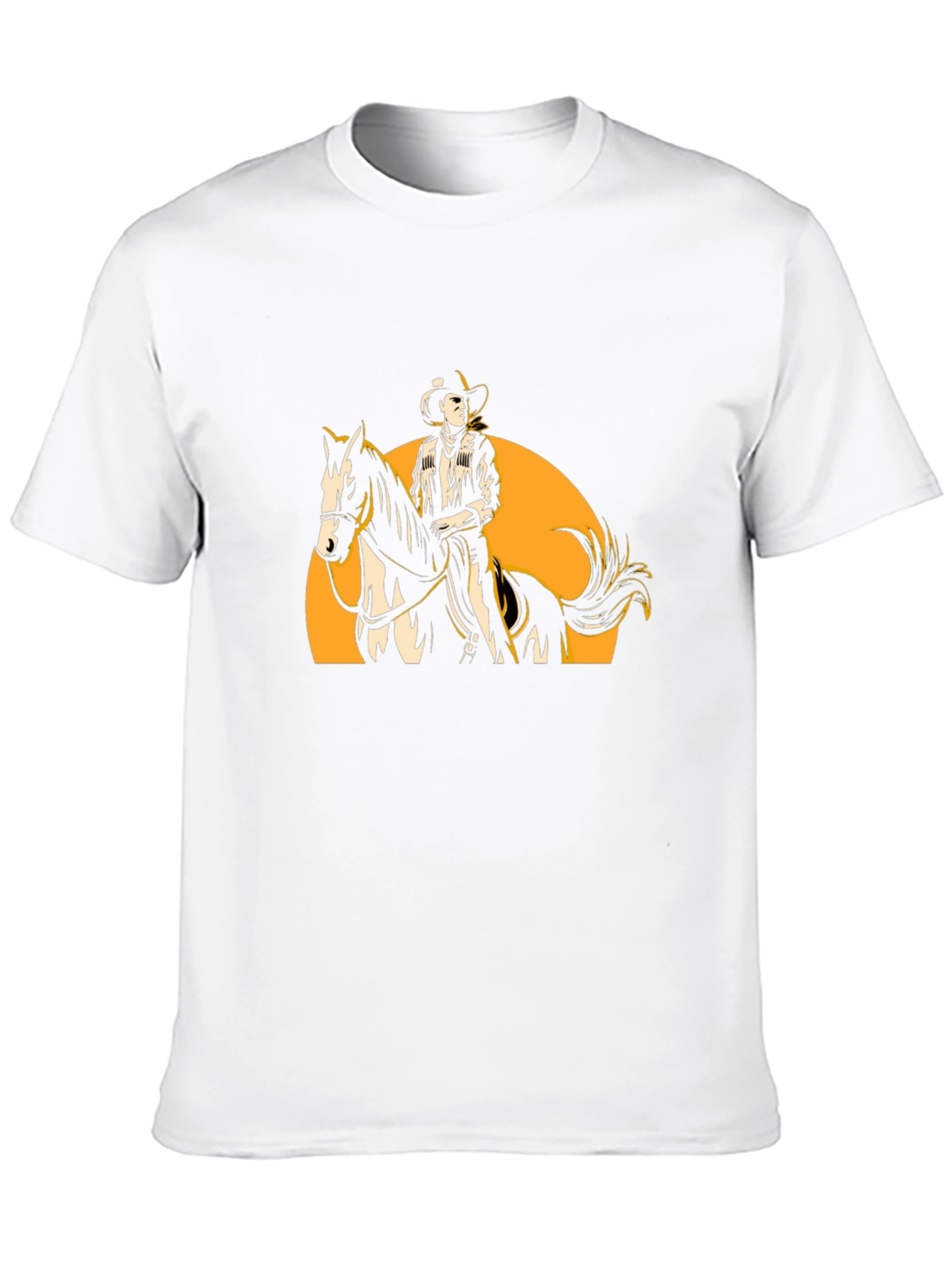 Cowboy Rider Graphic Tee - Western Style