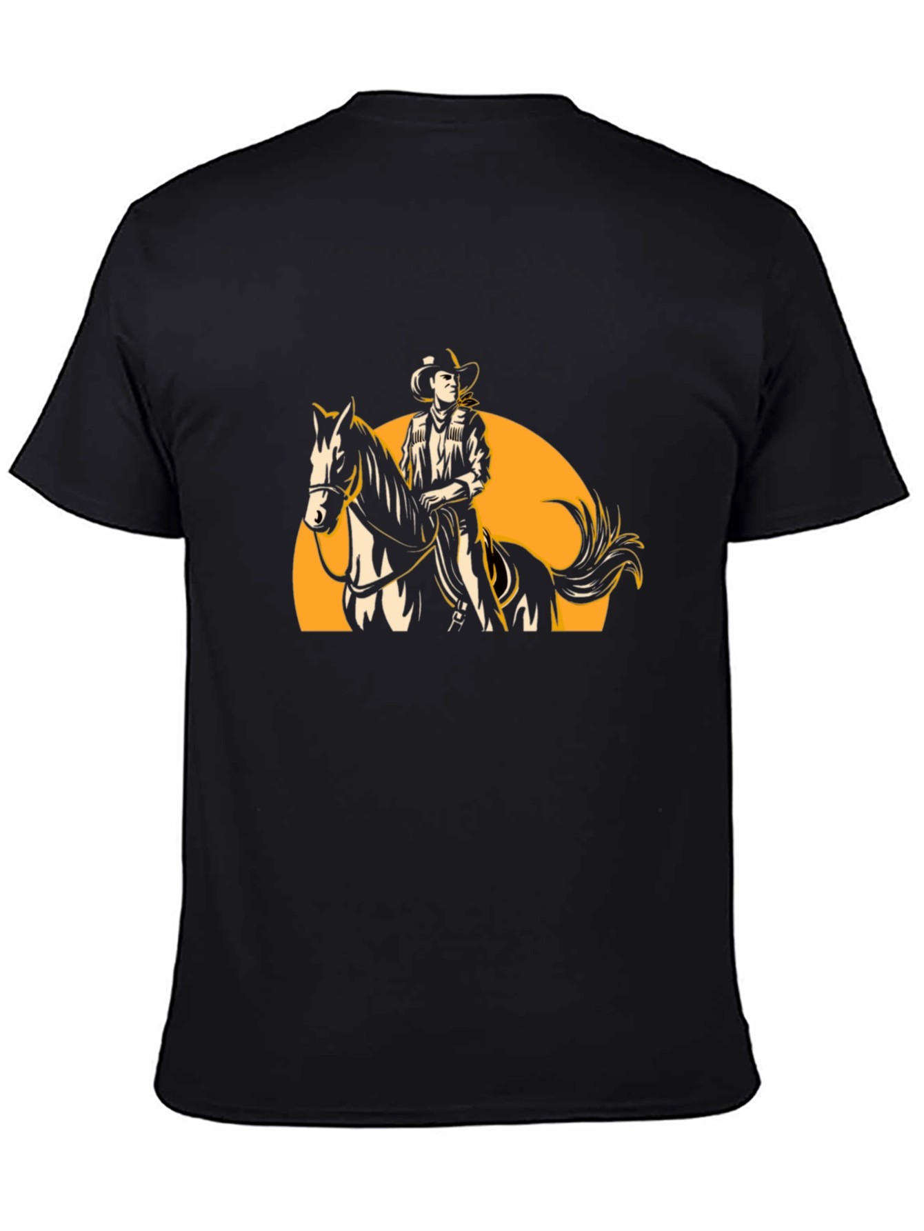 Cowboy Rider Graphic Tee - Western Style