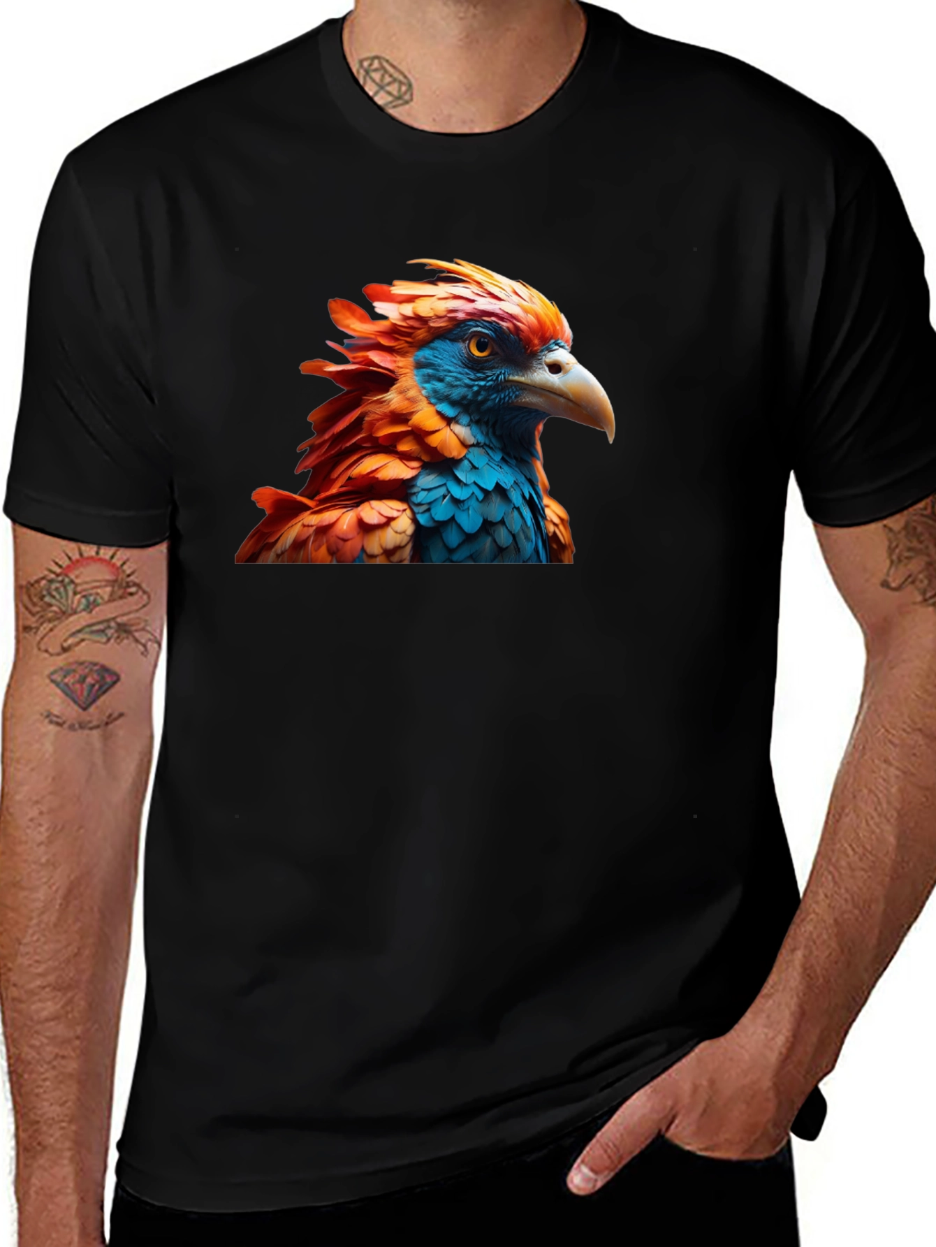 Phoenix Graphic Tee - Bold Bird Design