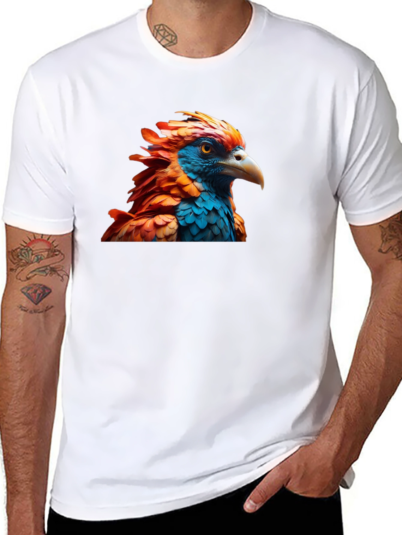 Phoenix Graphic Tee - Bold Bird Design