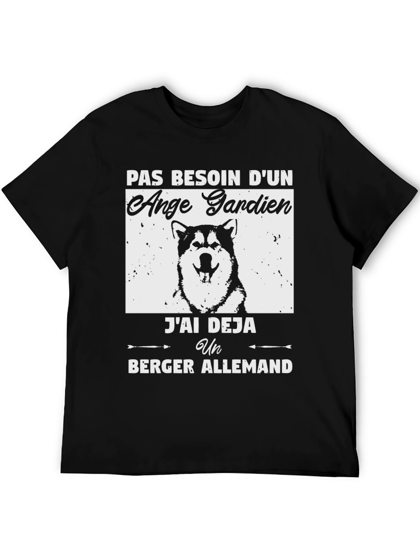Funny Dog Lover T-Shirt: No Guardian Angel German Shepherd