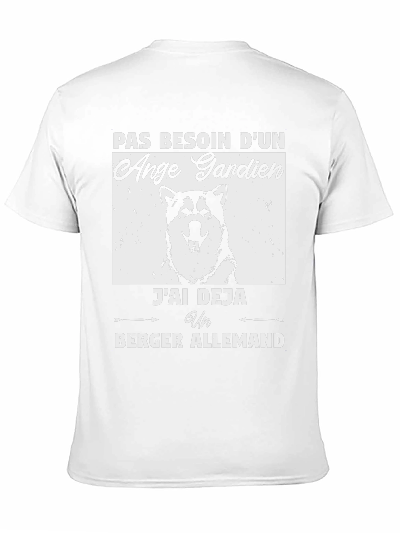 Funny Dog Lover T-Shirt: No Guardian Angel German Shepherd