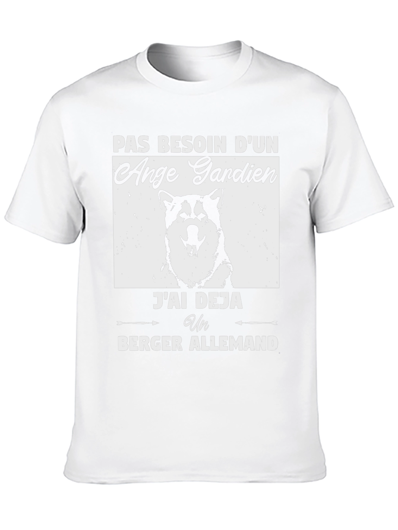 Funny Dog Lover T-Shirt: No Guardian Angel German Shepherd