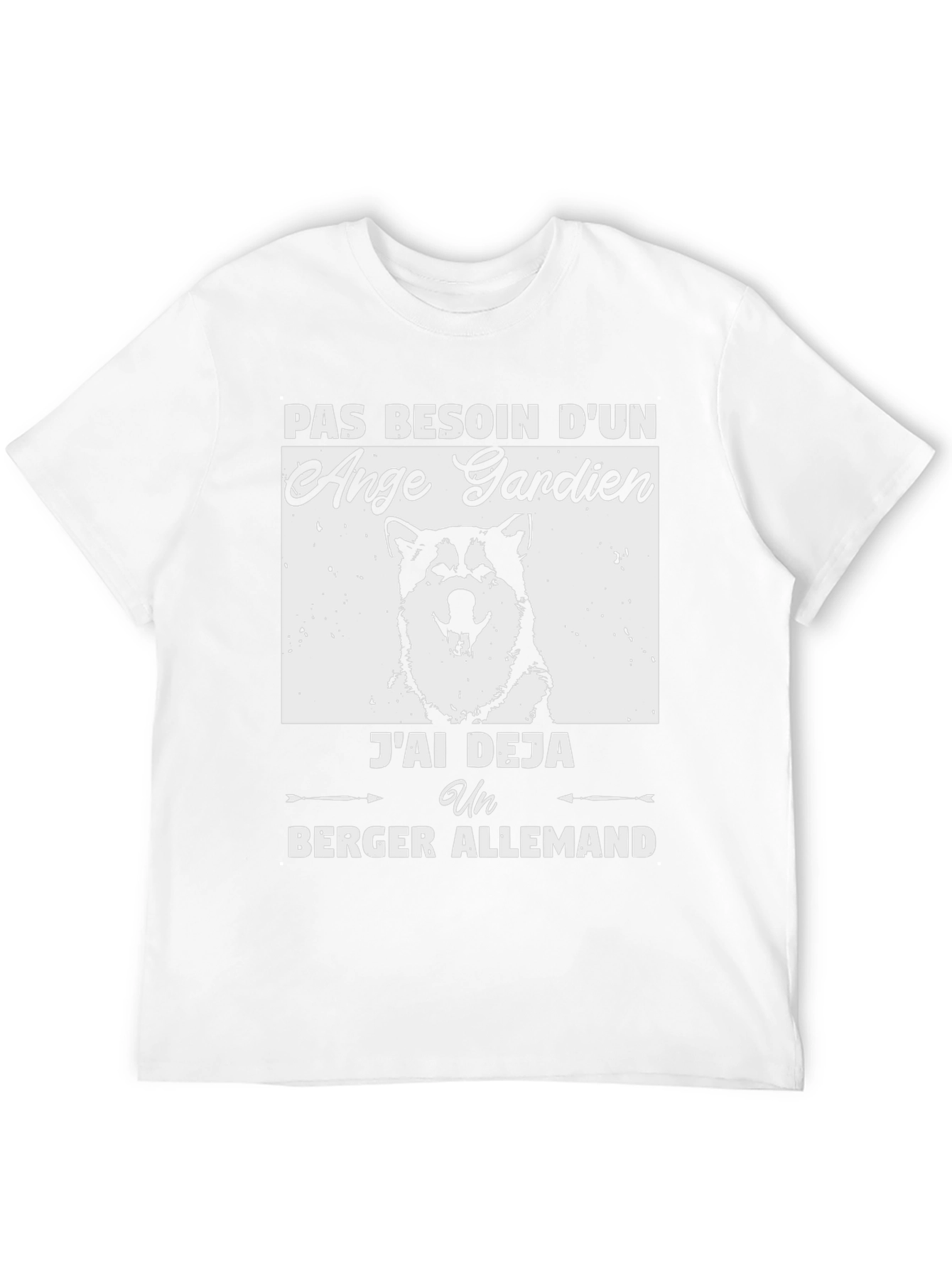 Funny Dog Lover T-Shirt: No Guardian Angel German Shepherd