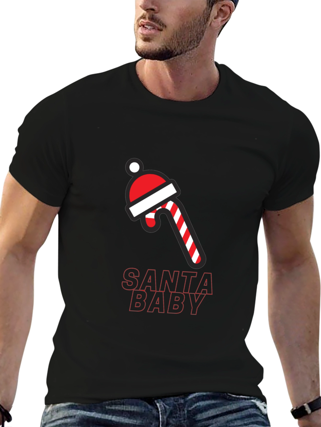 Santa Baby Holiday Graphic T-Shirt