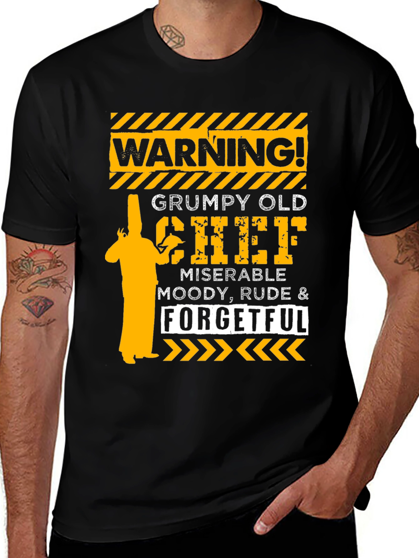 Warning Grumpy Old Chef T-Shirt