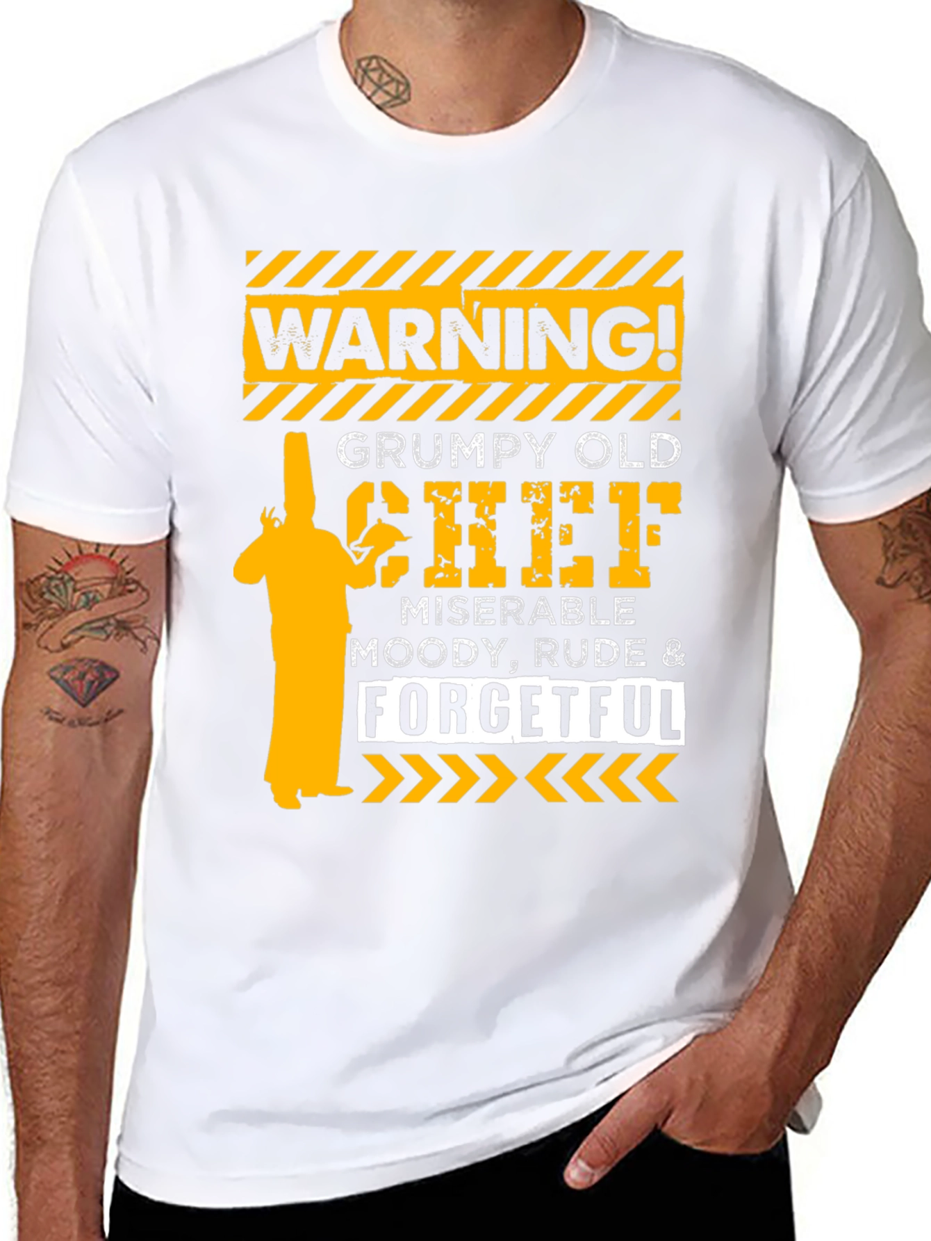 Warning Grumpy Old Chef T-Shirt