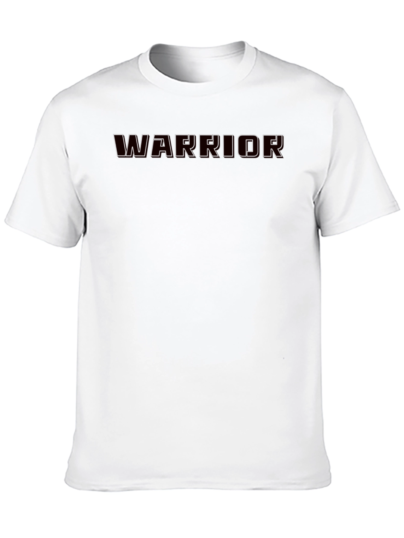 Warrior Graphic Print Black T-Shirt