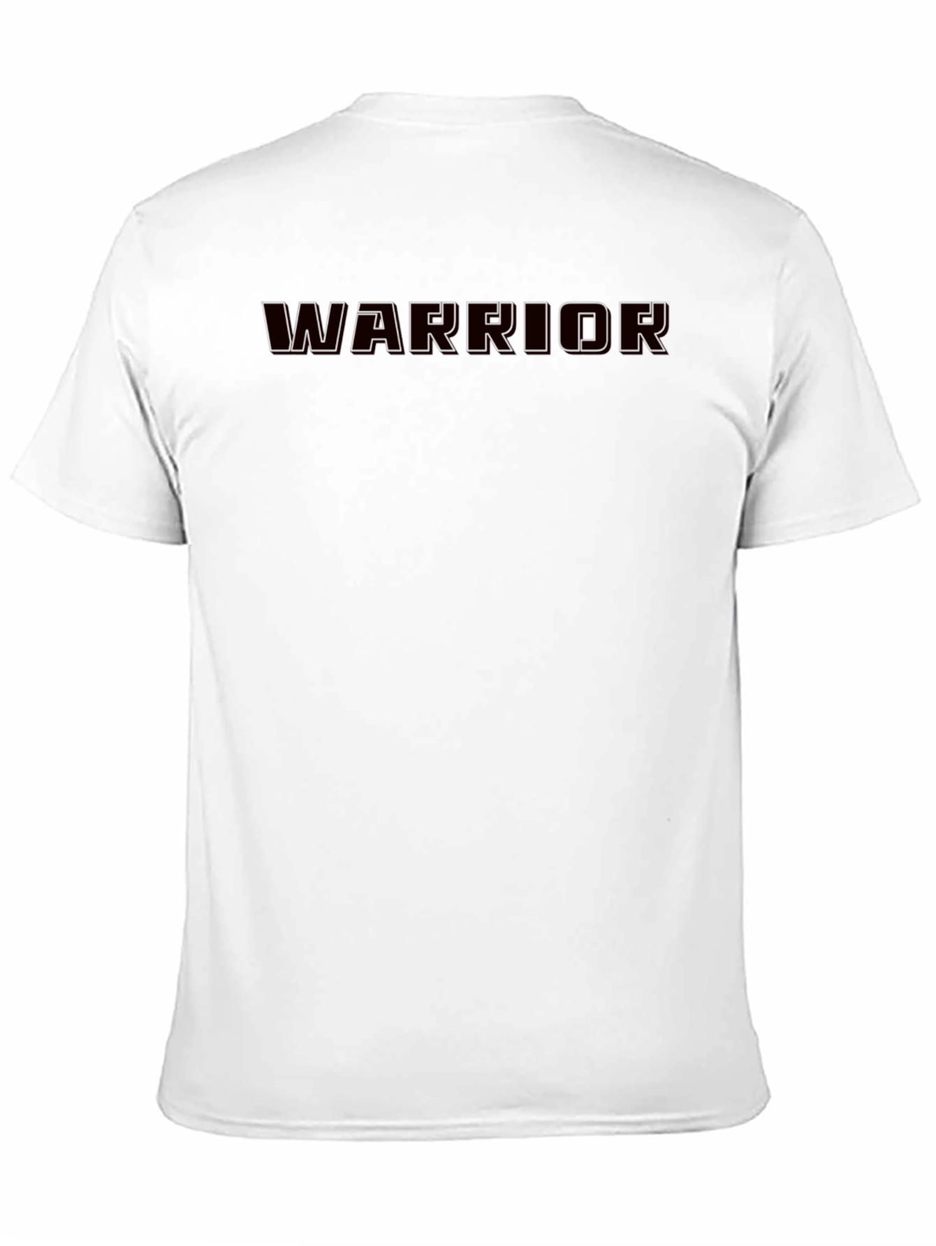 Warrior Graphic Print Black T-Shirt