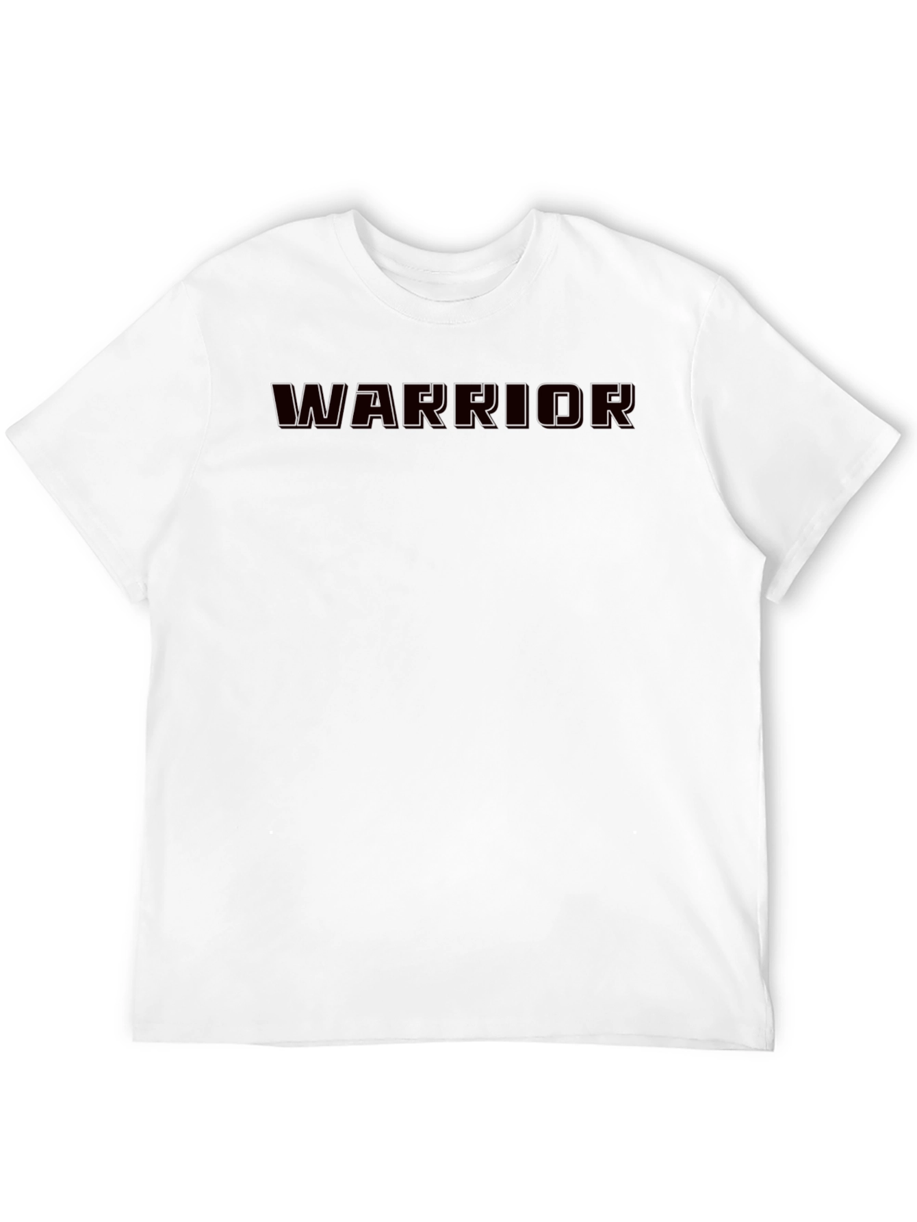 Warrior Graphic Print Black T-Shirt