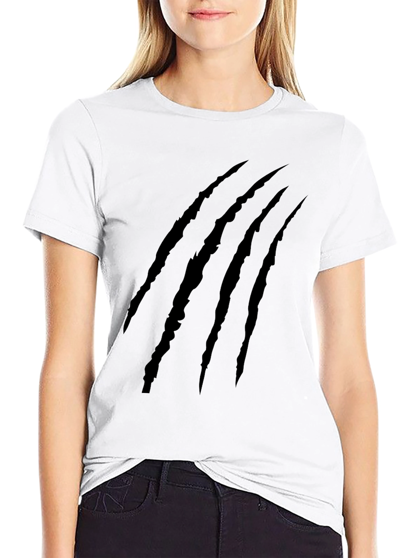 Claw Mark Graphic Tee - Mens Black T-Shirt