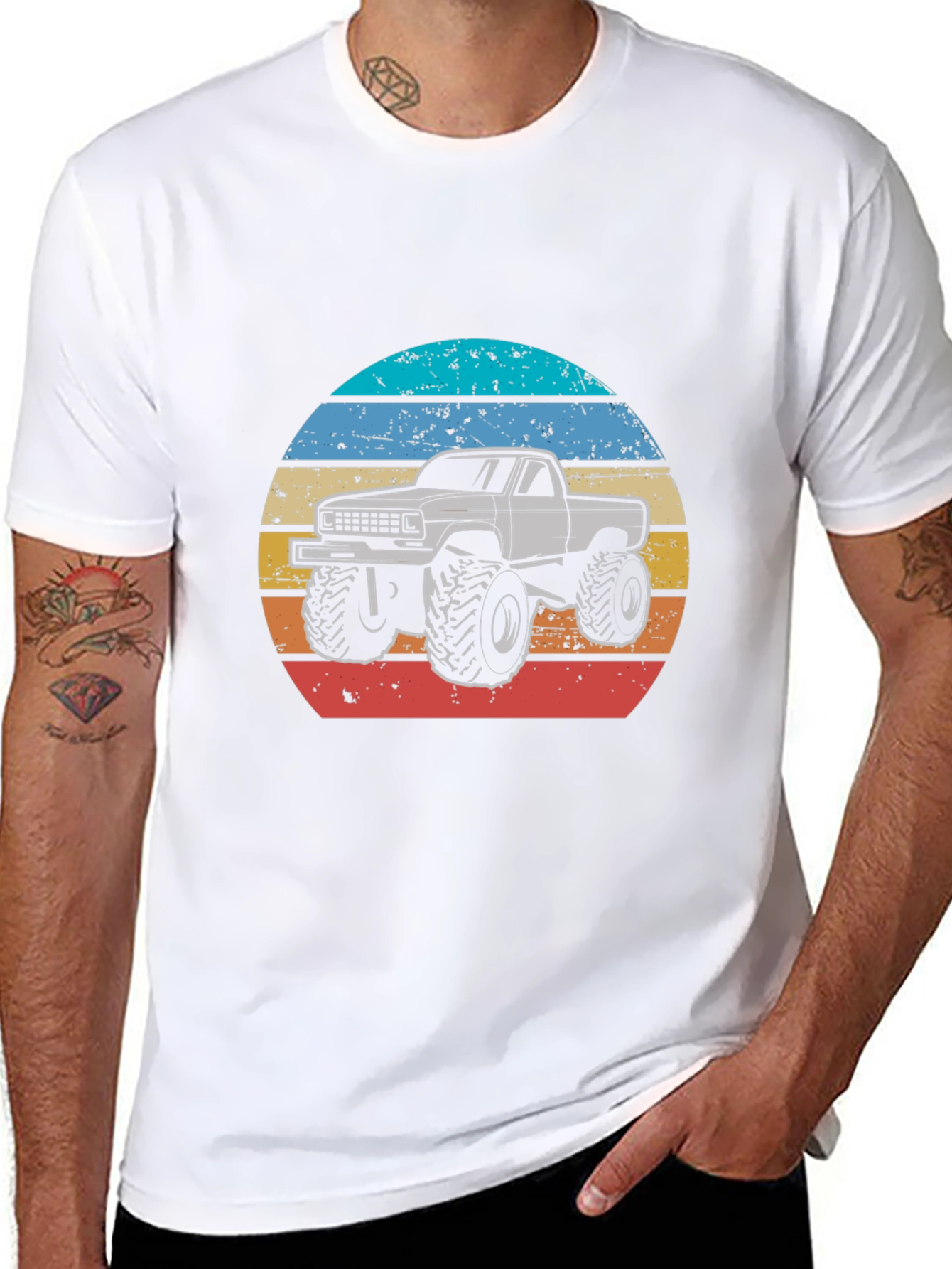 Retro Monster Truck Graphic T-Shirt