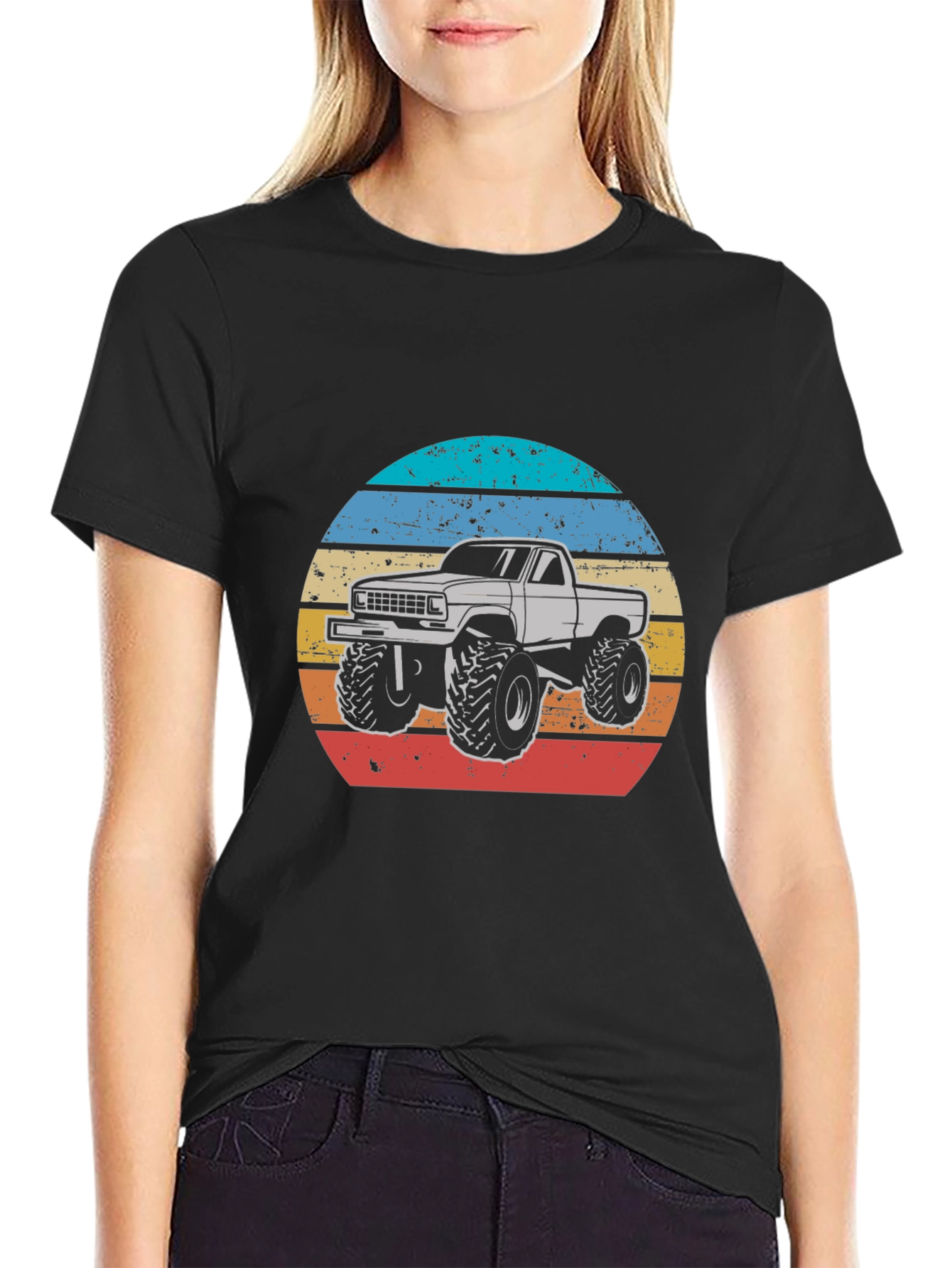 Retro Monster Truck Graphic T-Shirt