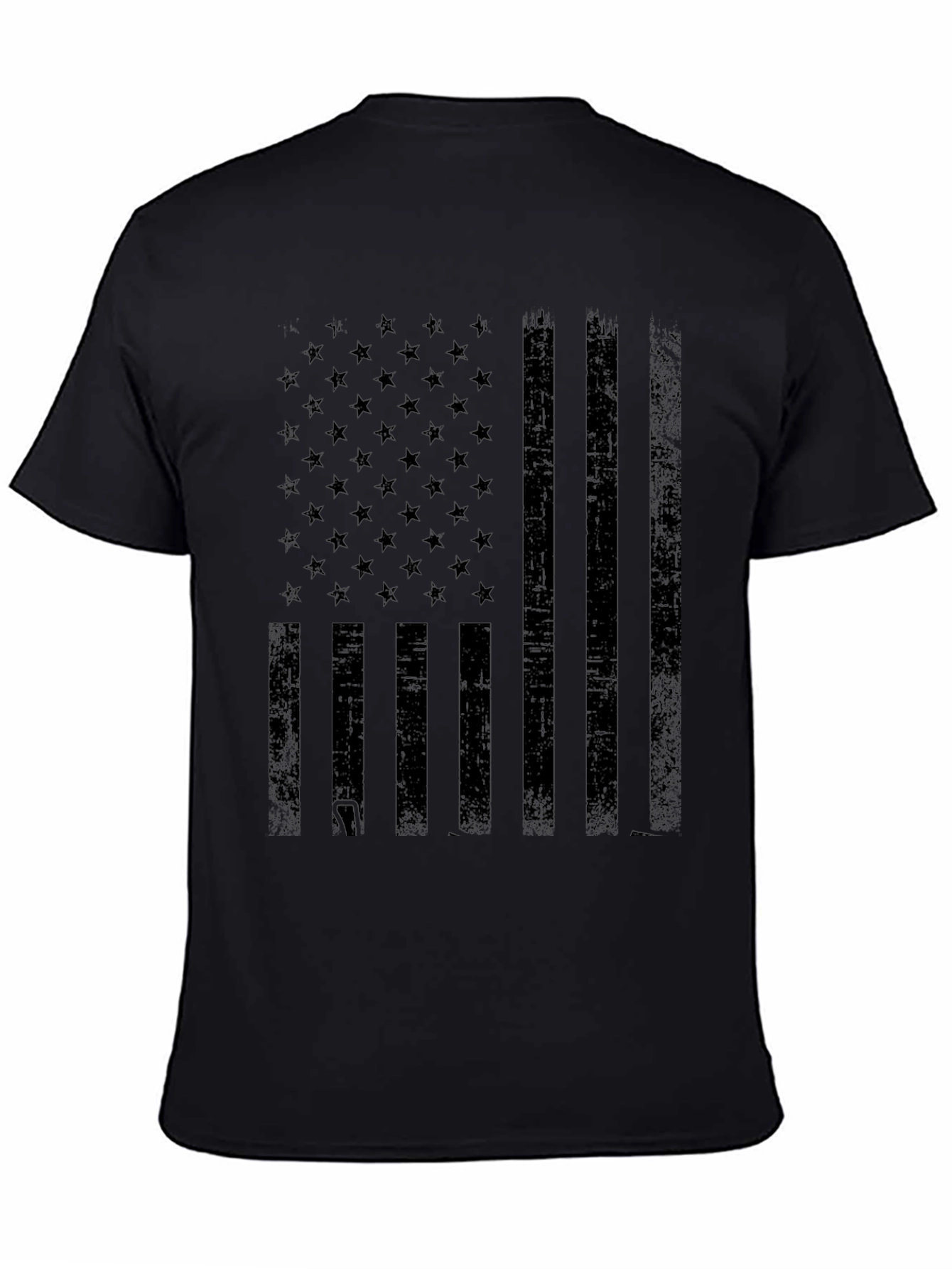 American Flag Graphic Print T-Shirt