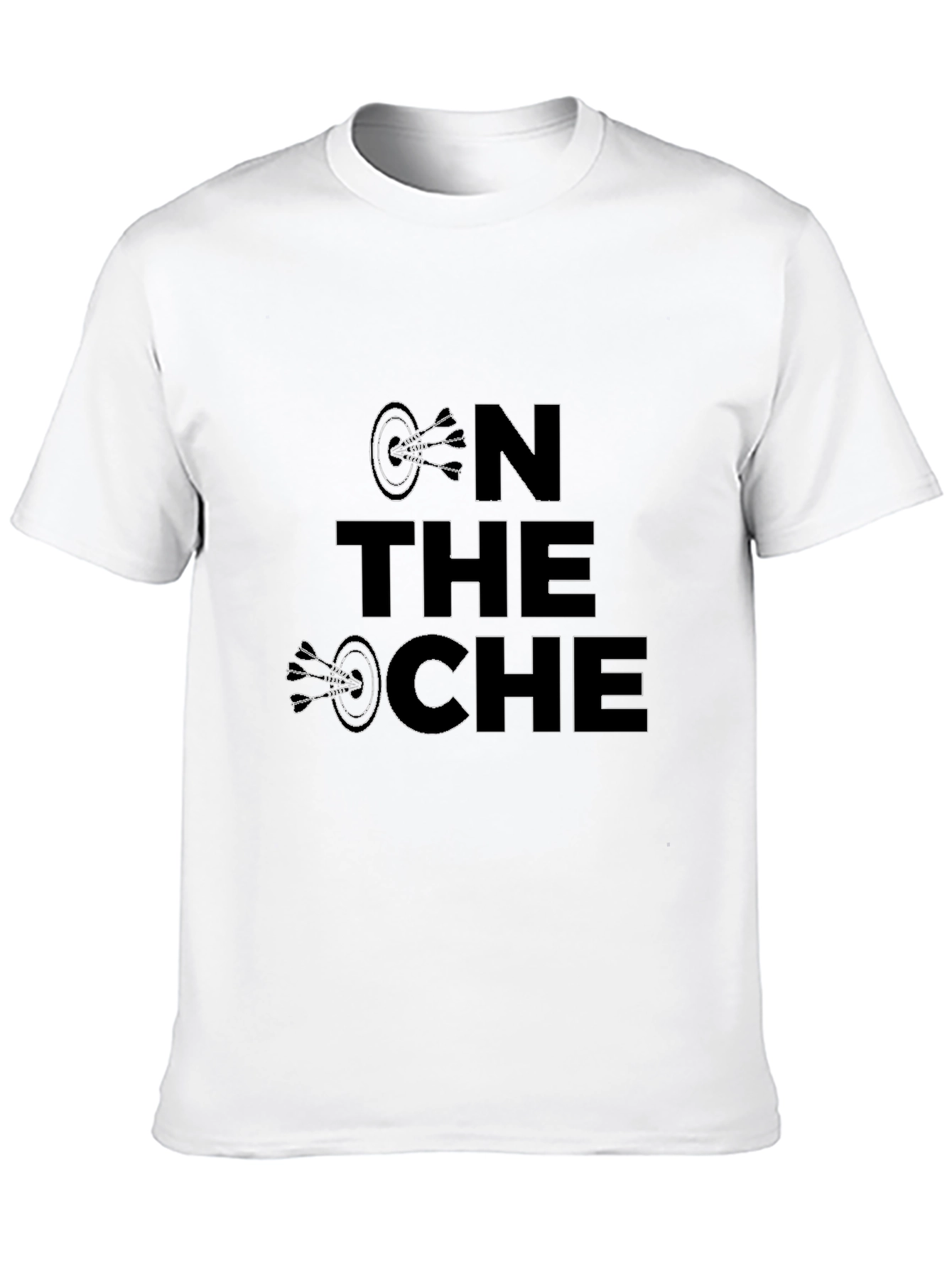 On The Oche Black Graphic Tee Dart Player T-Shirt