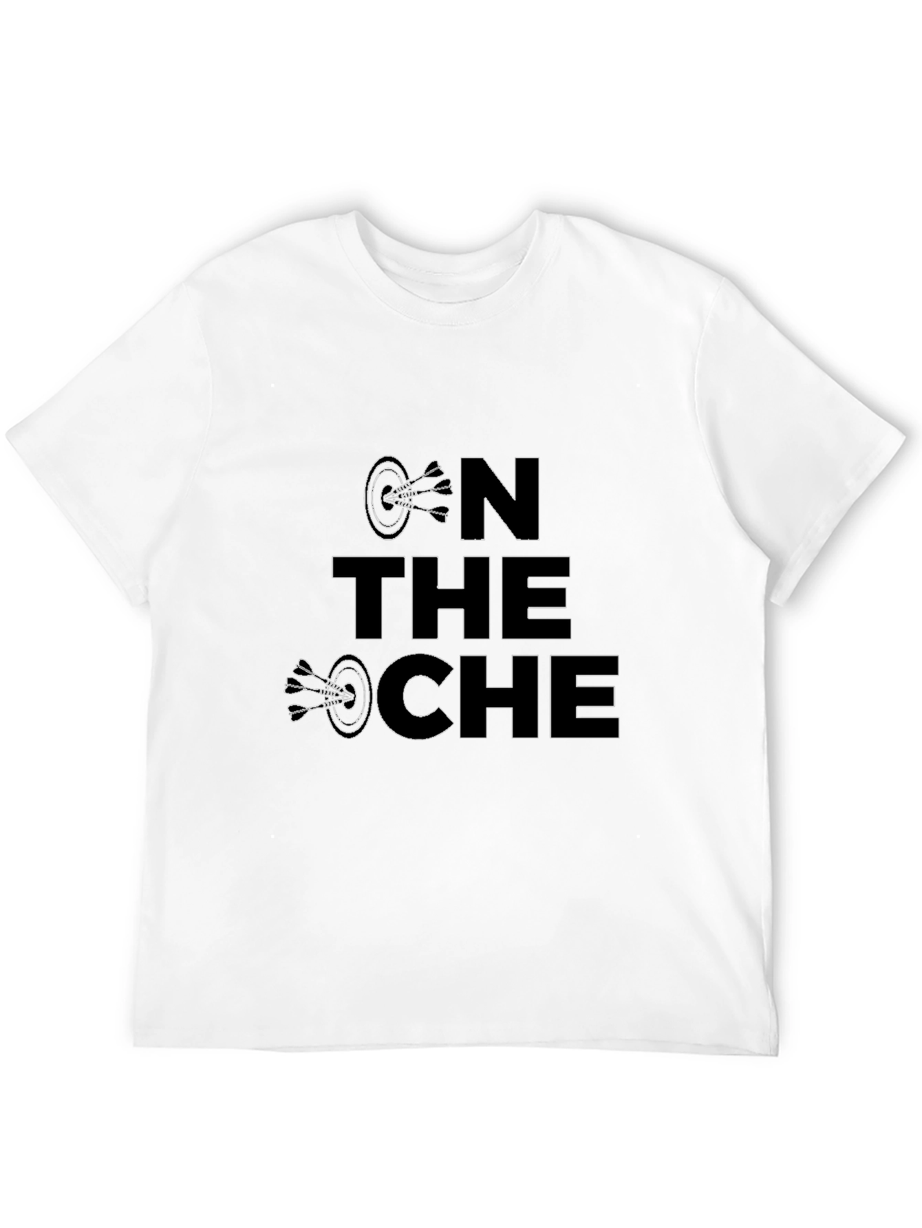 On The Oche Black Graphic Tee Dart Player T-Shirt
