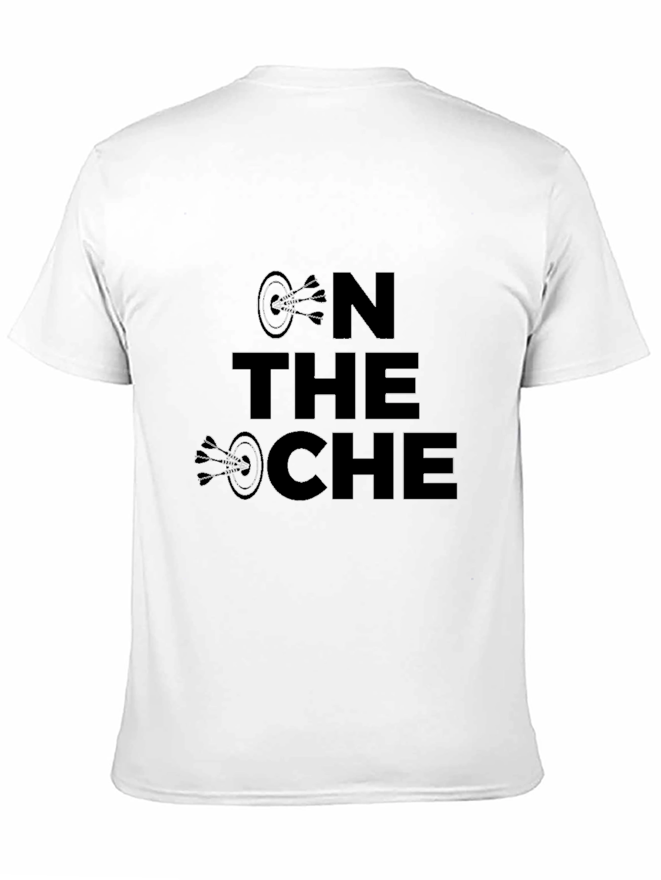 On The Oche Black Graphic Tee Dart Player T-Shirt