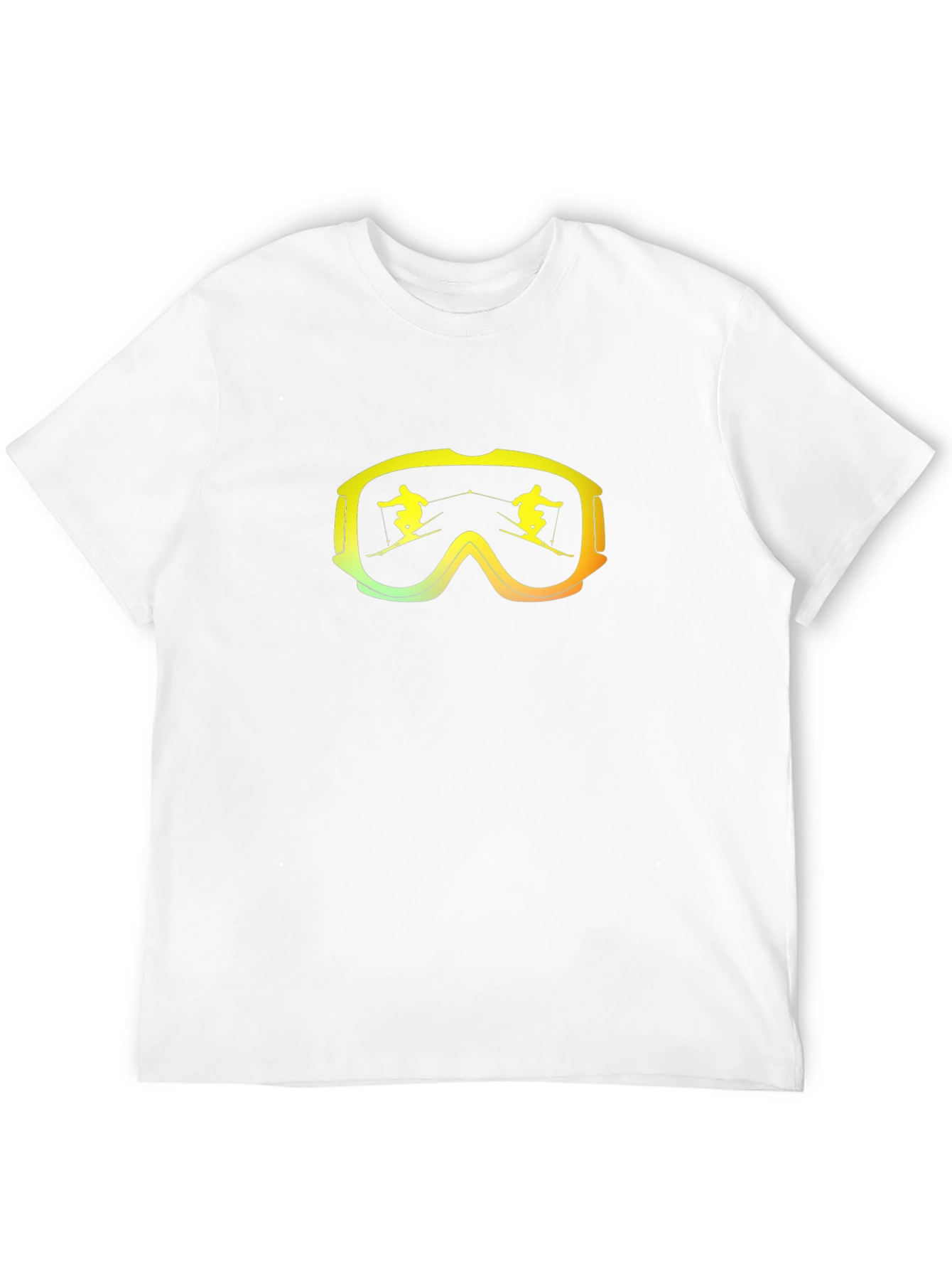 Ski Goggles Graphic Tee - Black Cotton Blend