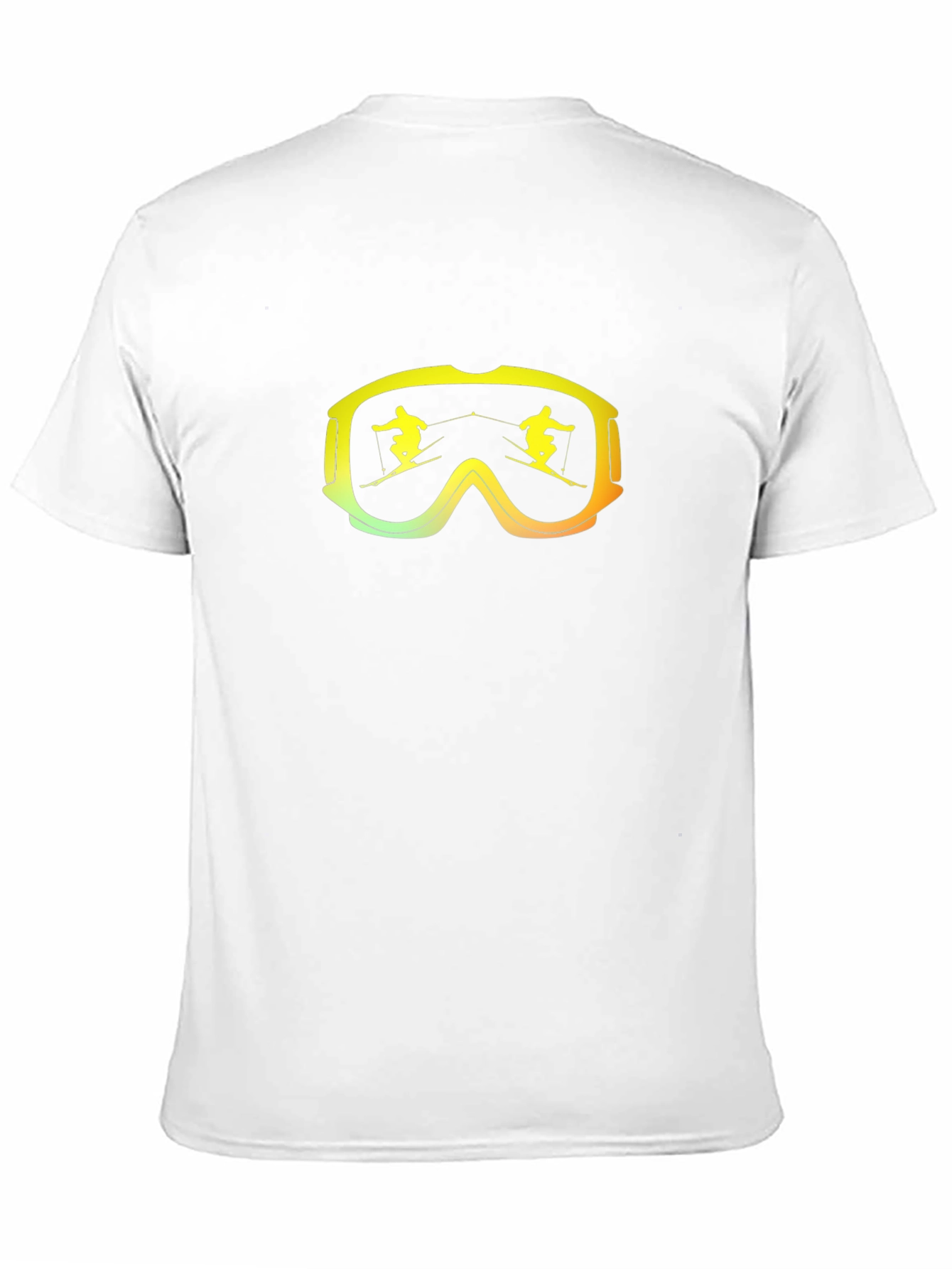 Ski Goggles Graphic Tee - Black Cotton Blend