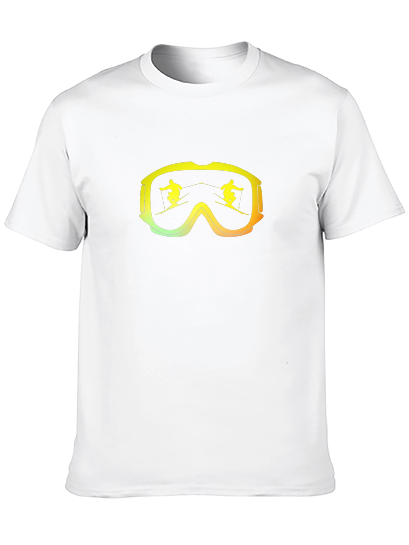 Ski Goggles Graphic Tee - Black Cotton Blend
