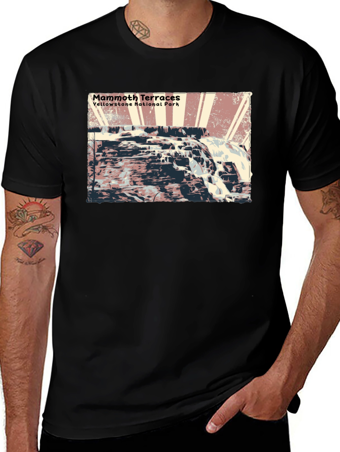 Mammoth Terraces Yellowstone National Park T-Shirt