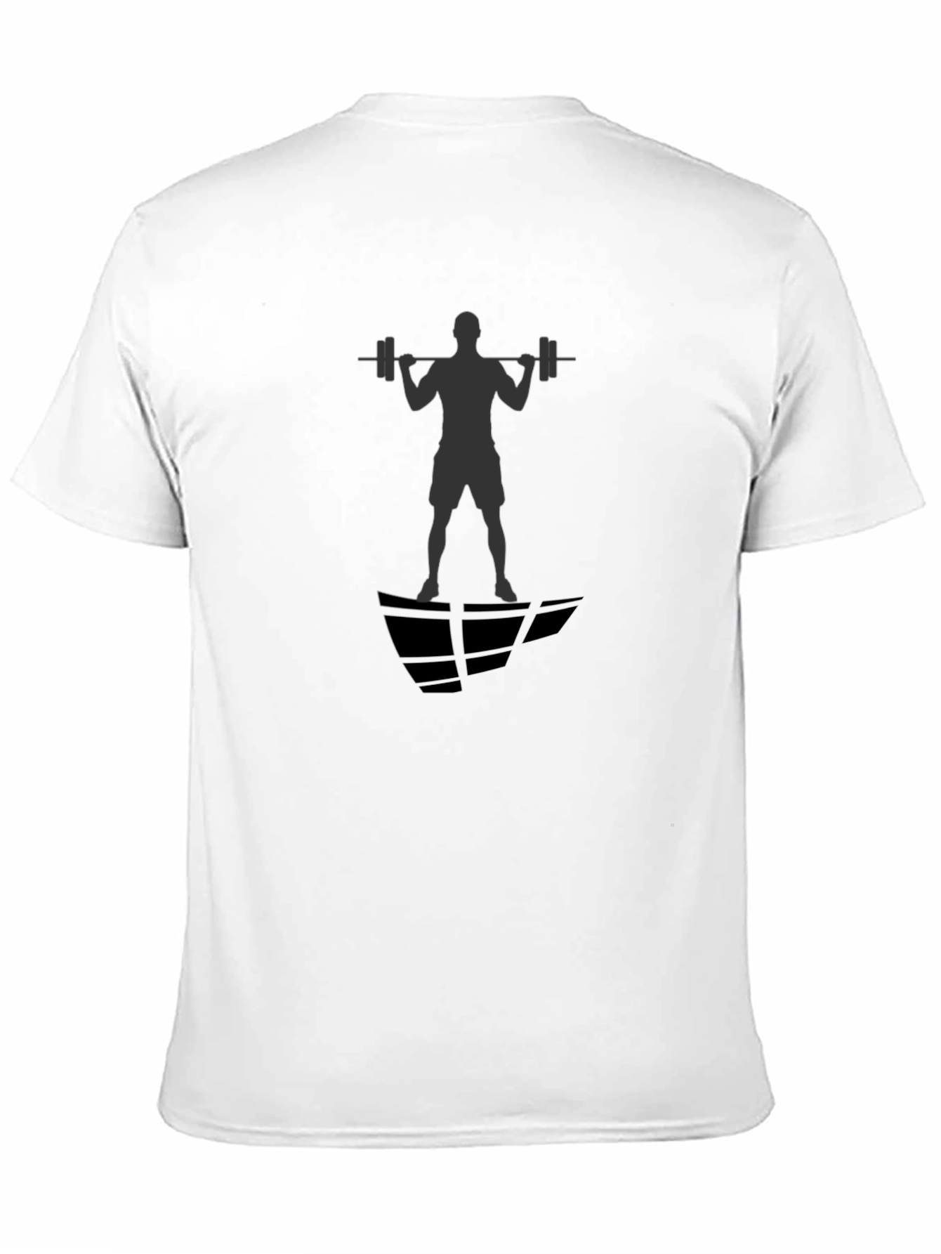 Gym Silhouette Graphic Black T-Shirt