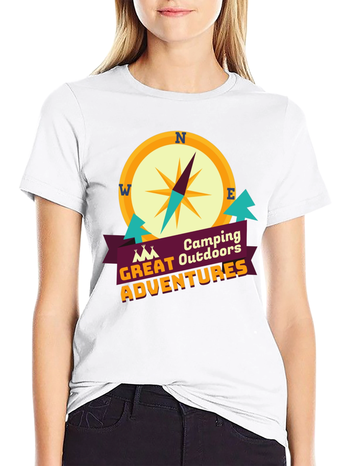 Camping Outdoors Great Adventures Graphic T-Shirt