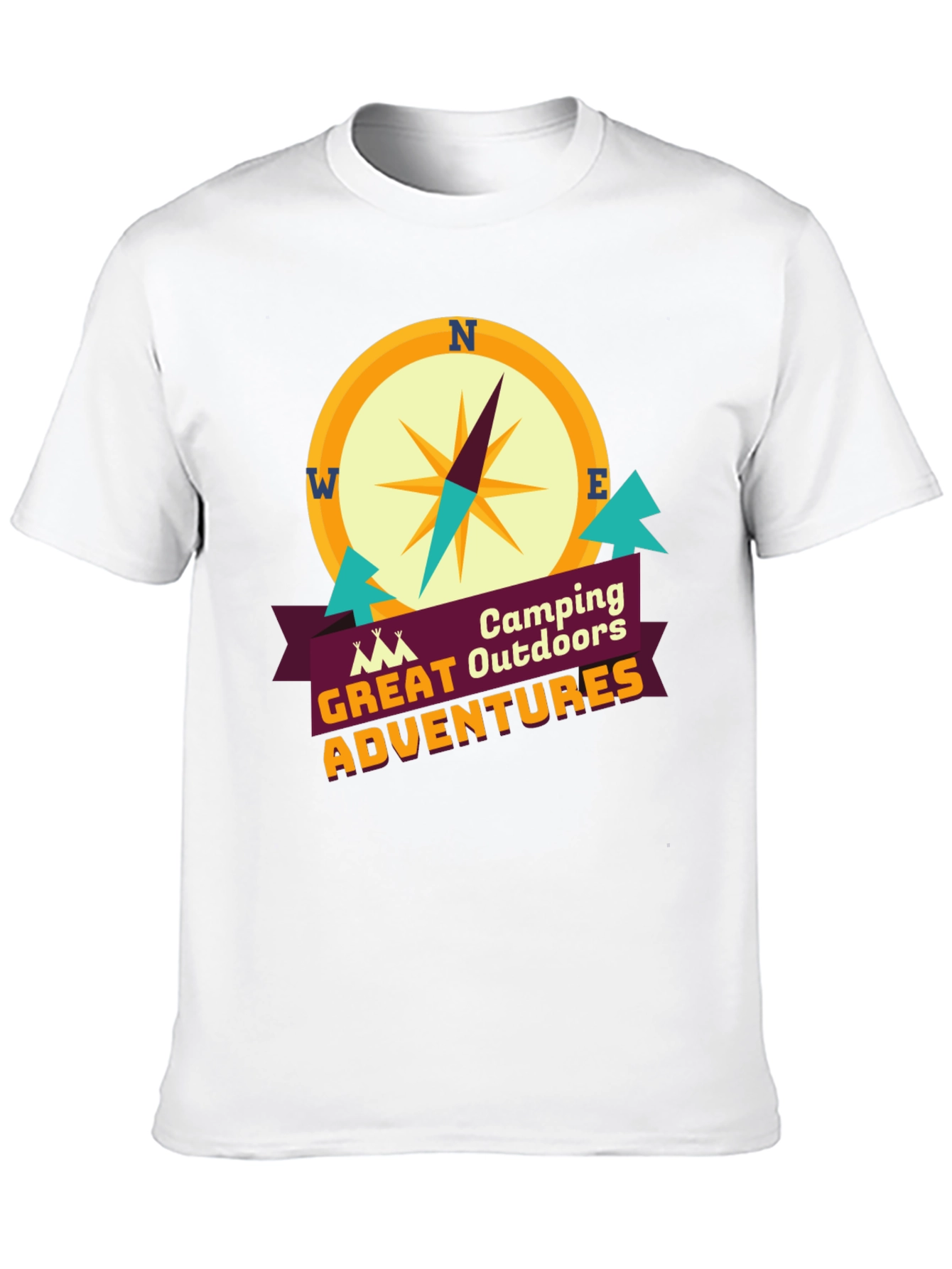 Camping Outdoors Great Adventures Graphic T-Shirt