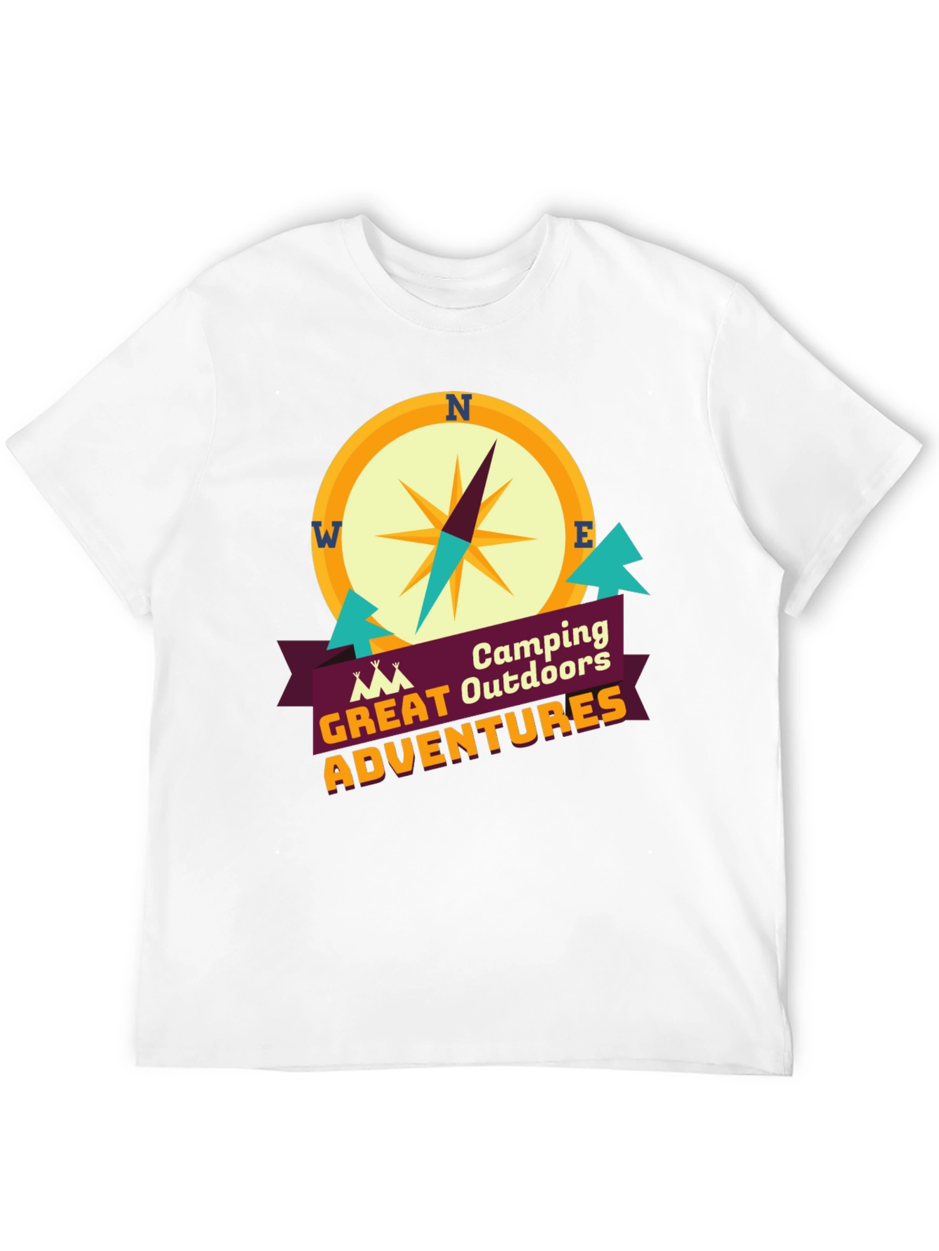 Camping Outdoors Great Adventures Graphic T-Shirt