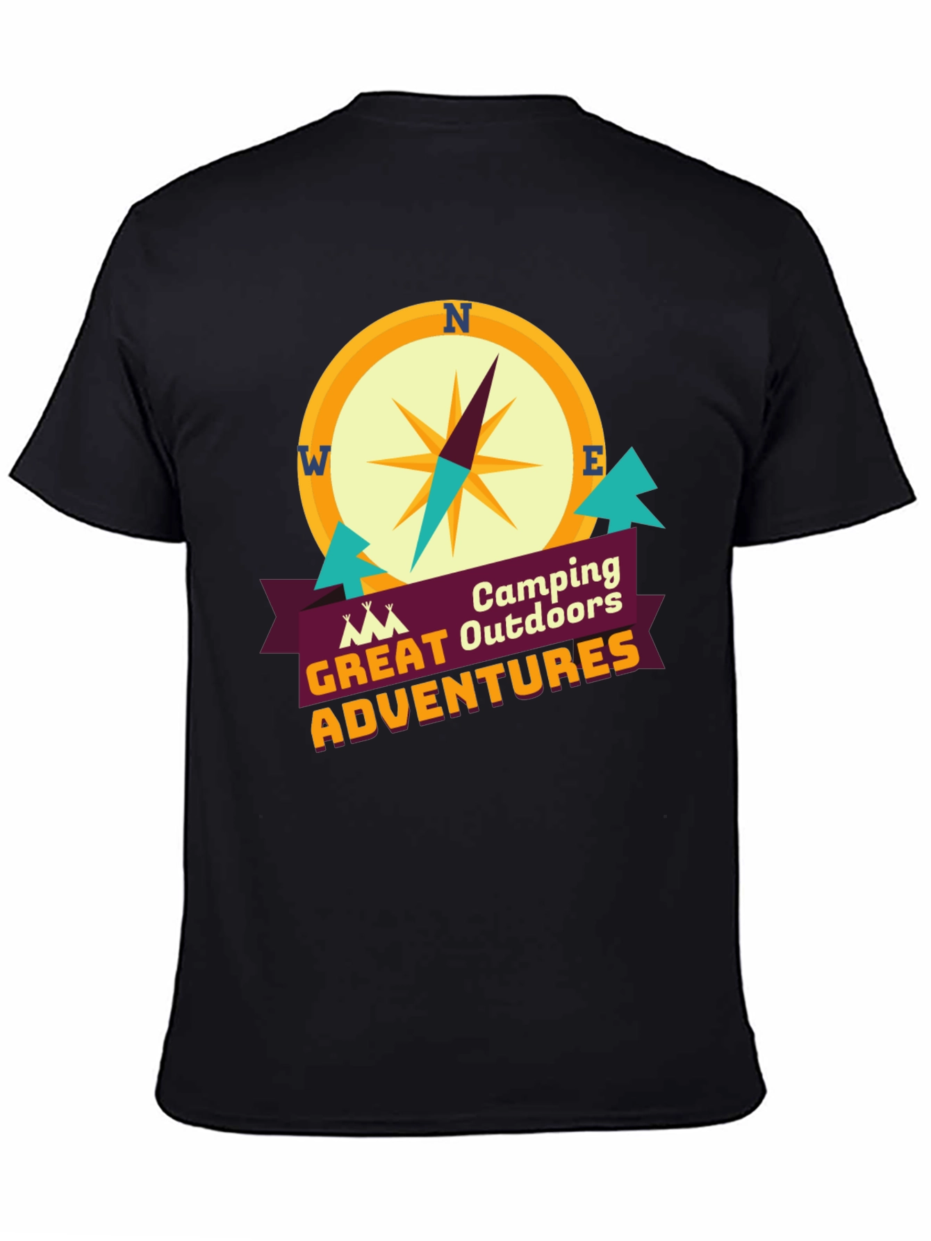 Camping Outdoors Great Adventures Graphic T-Shirt