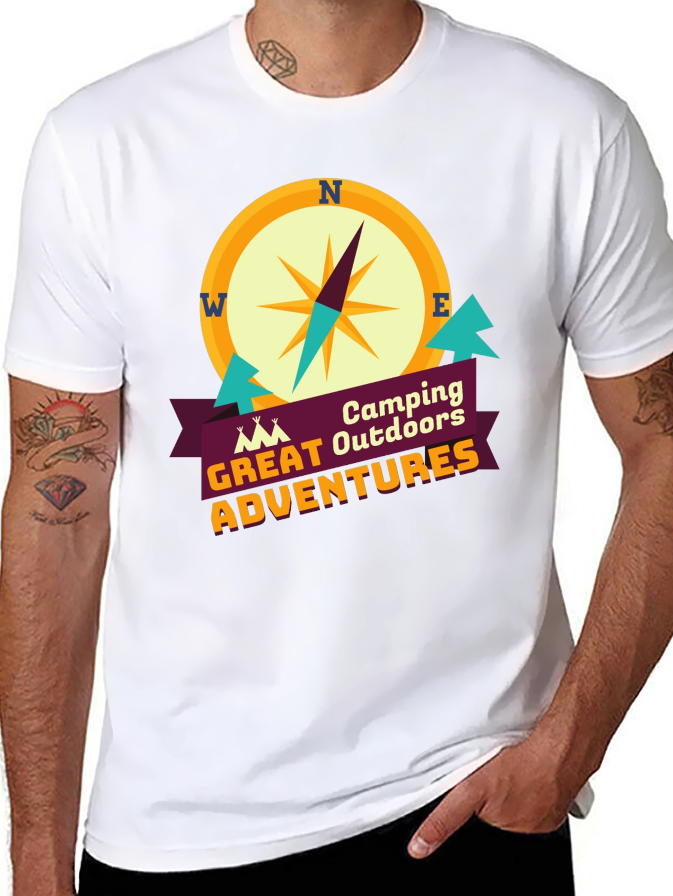 Camping Outdoors Great Adventures Graphic T-Shirt