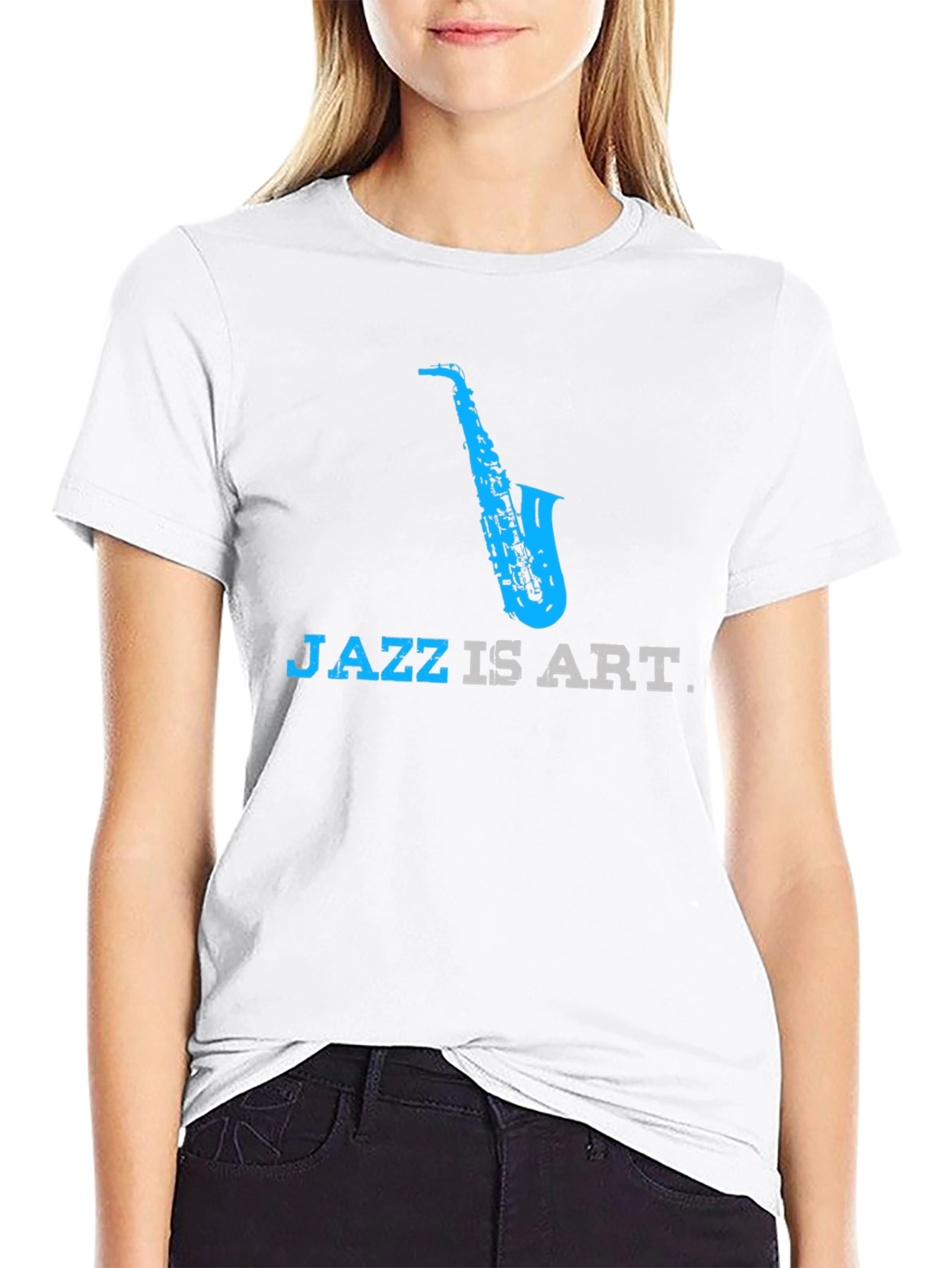 Jazz is Art T-Shirt - Cool Saxophone Design