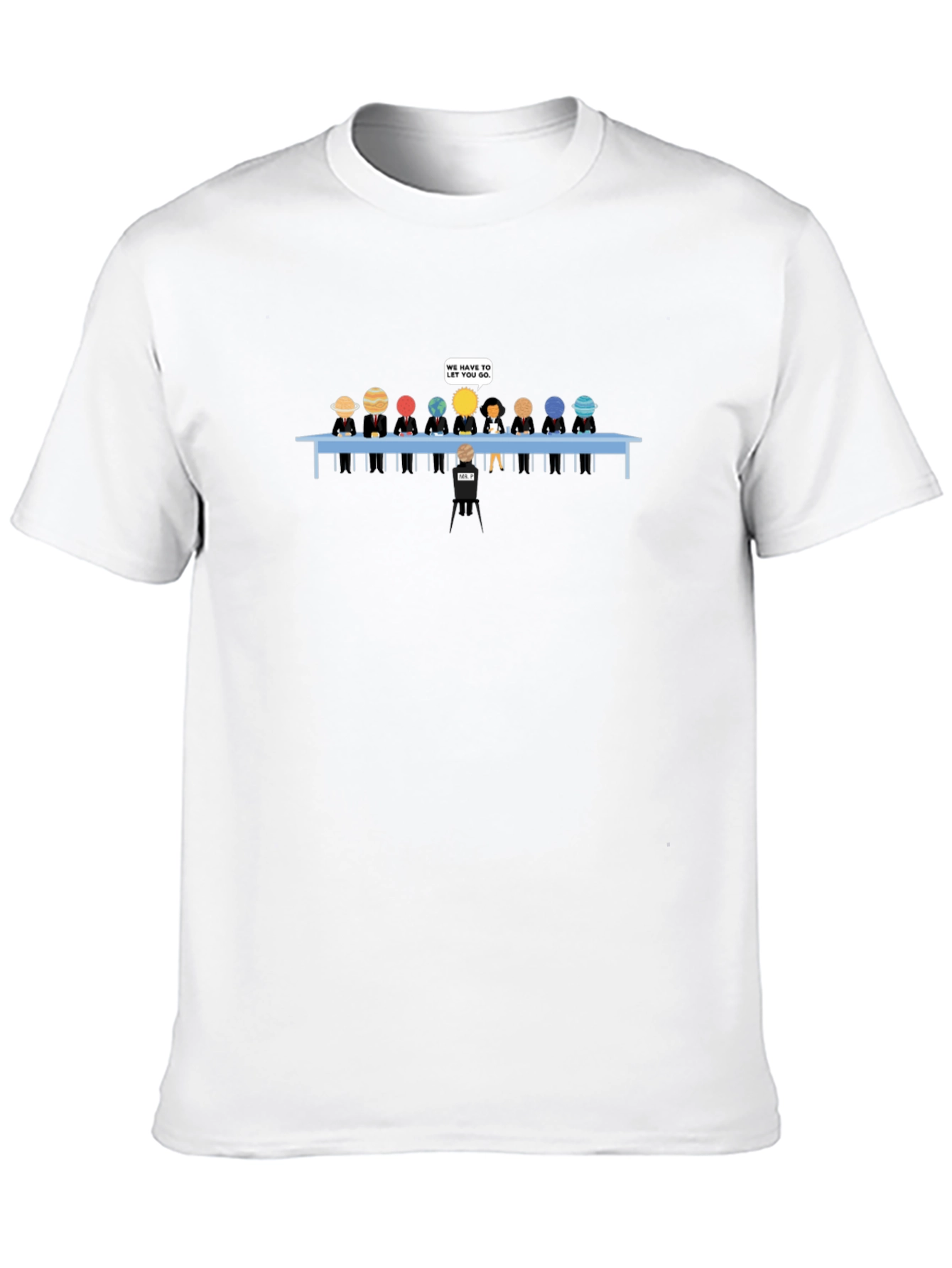Planets Fired Funny Graphic T-Shirt